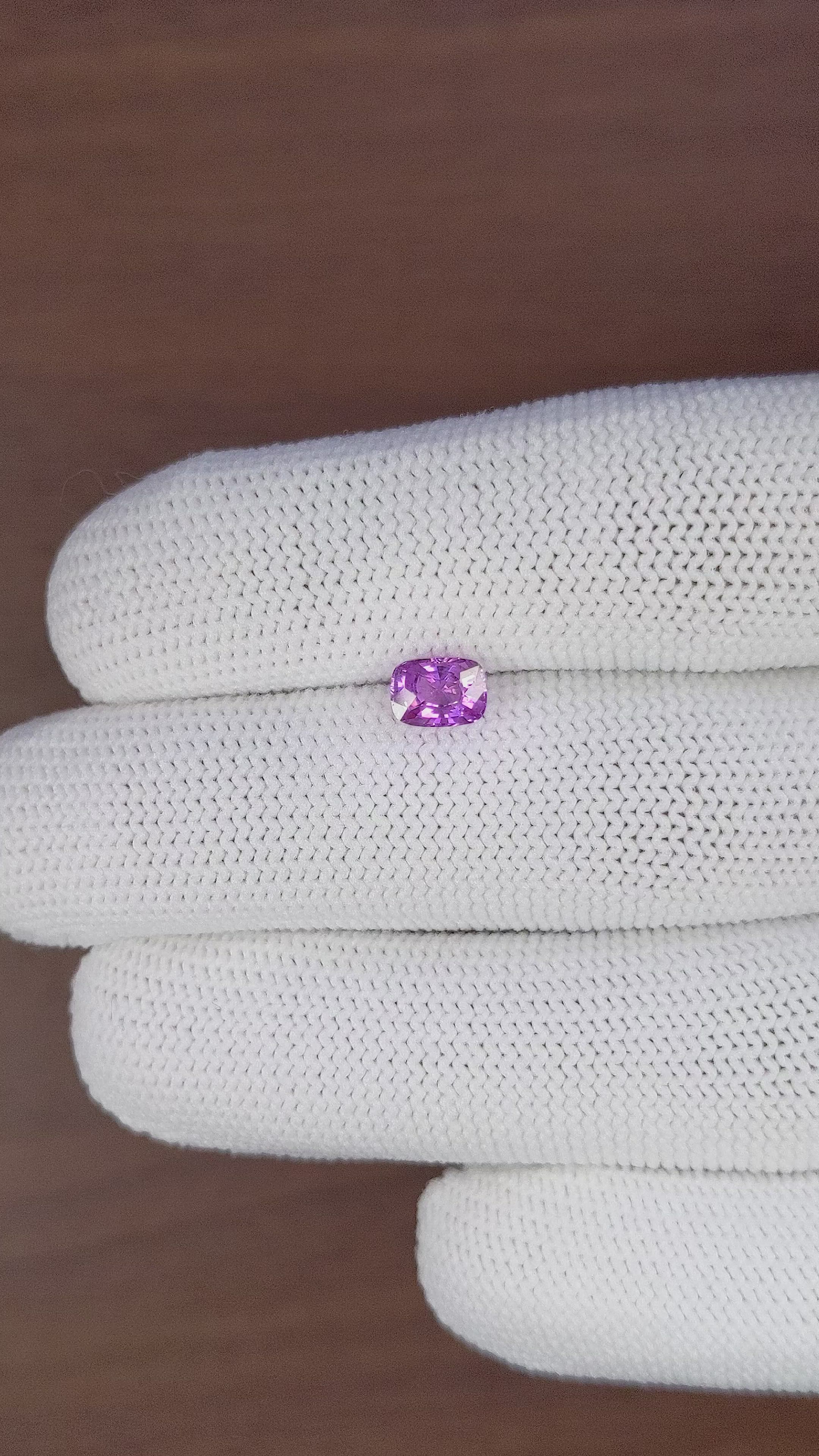 1.10 Ct. Purplish Pink Sapphire from Ceylon (Sri Lanka) Size Video