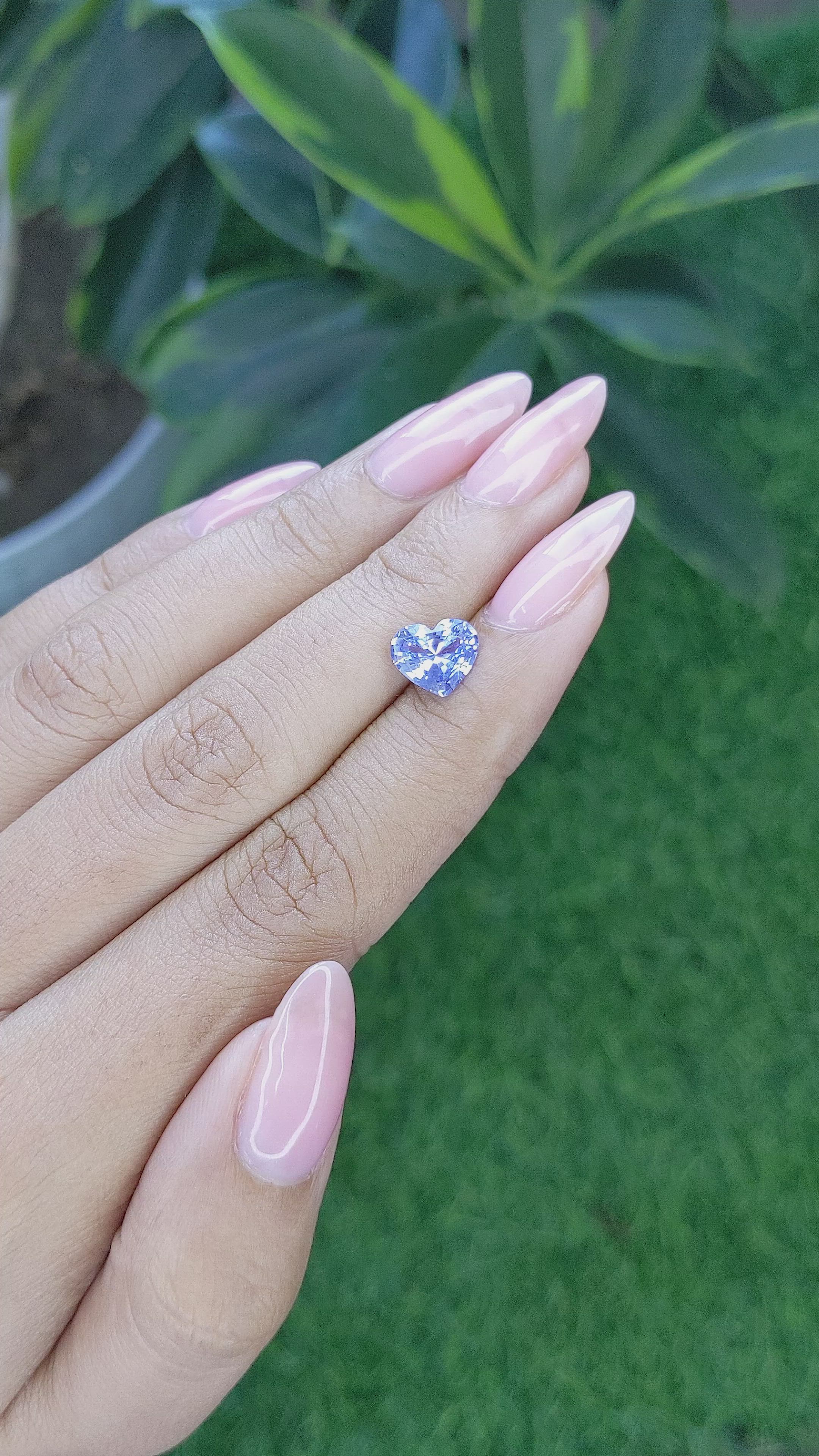 2.04 Ct. Blue Sapphire from Madagascar Size Video