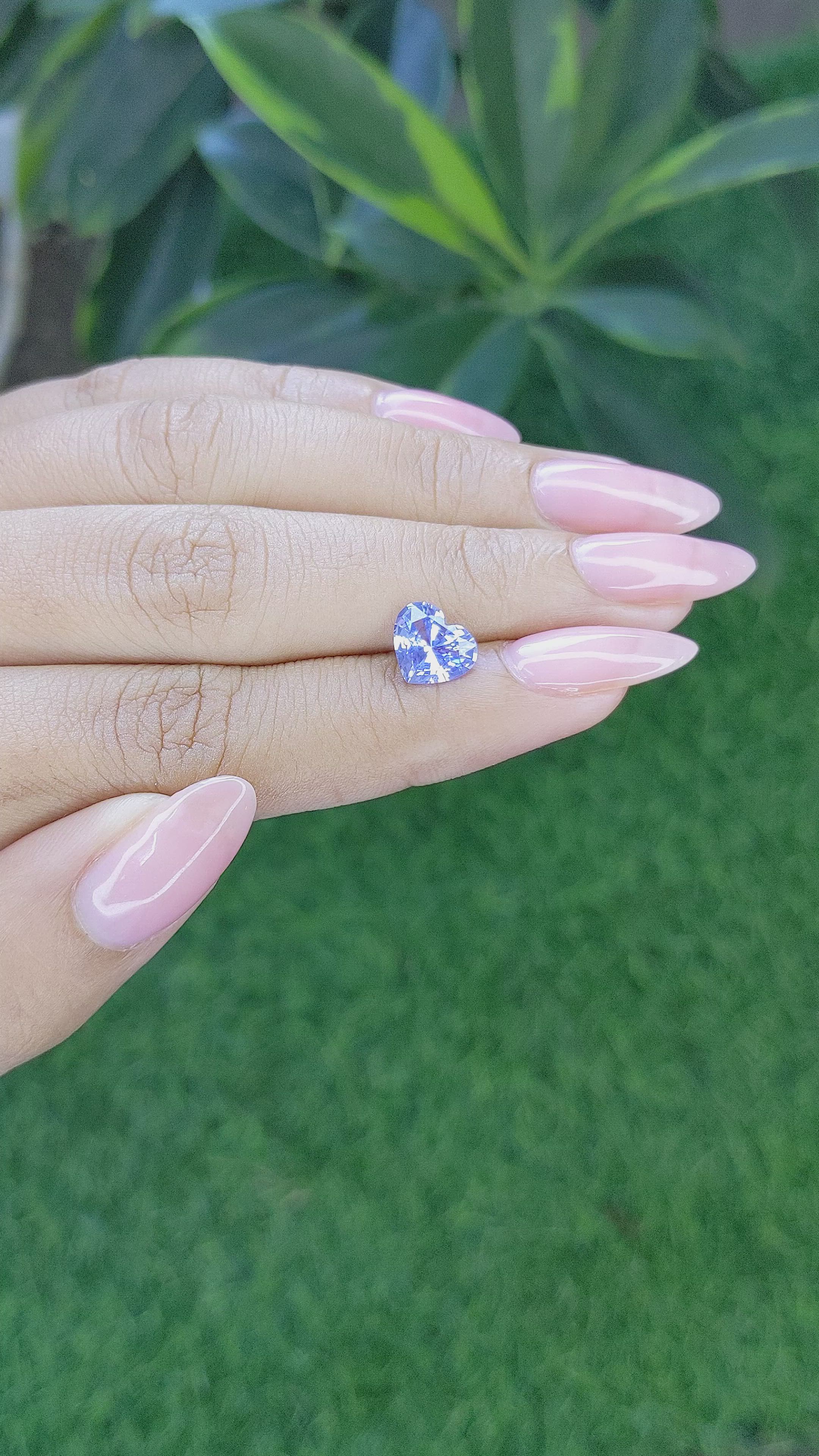 2.04 Ct. Blue Sapphire from Madagascar Size Video