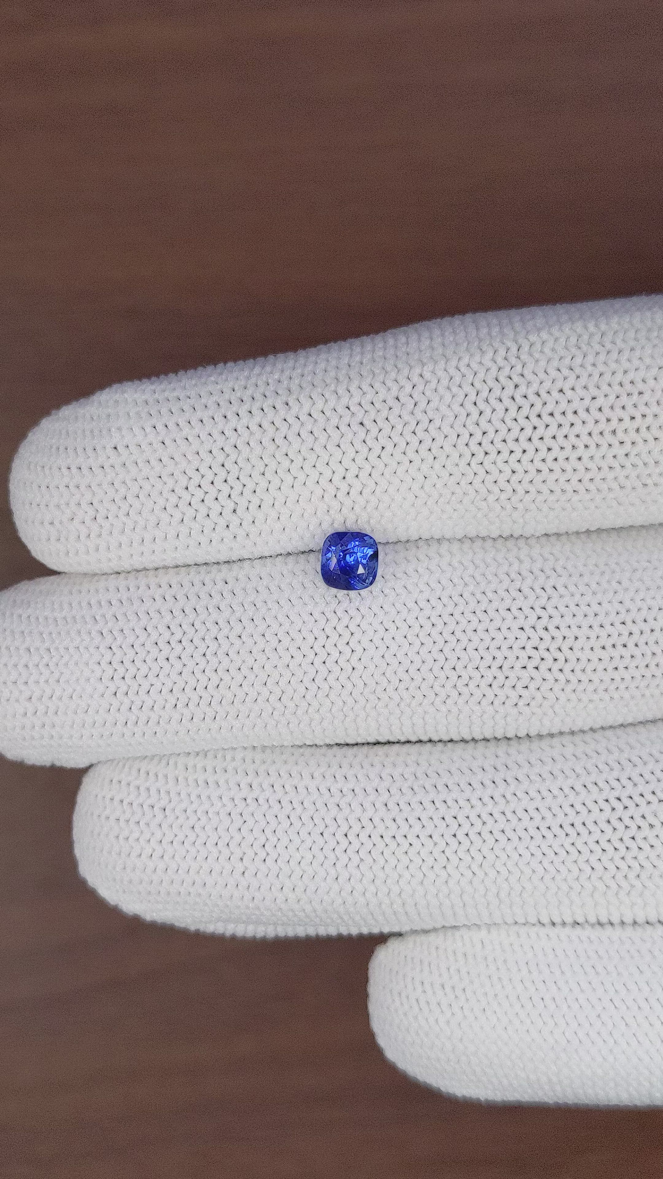 0.93 Ct. Blue Sapphire from Africa Size Video