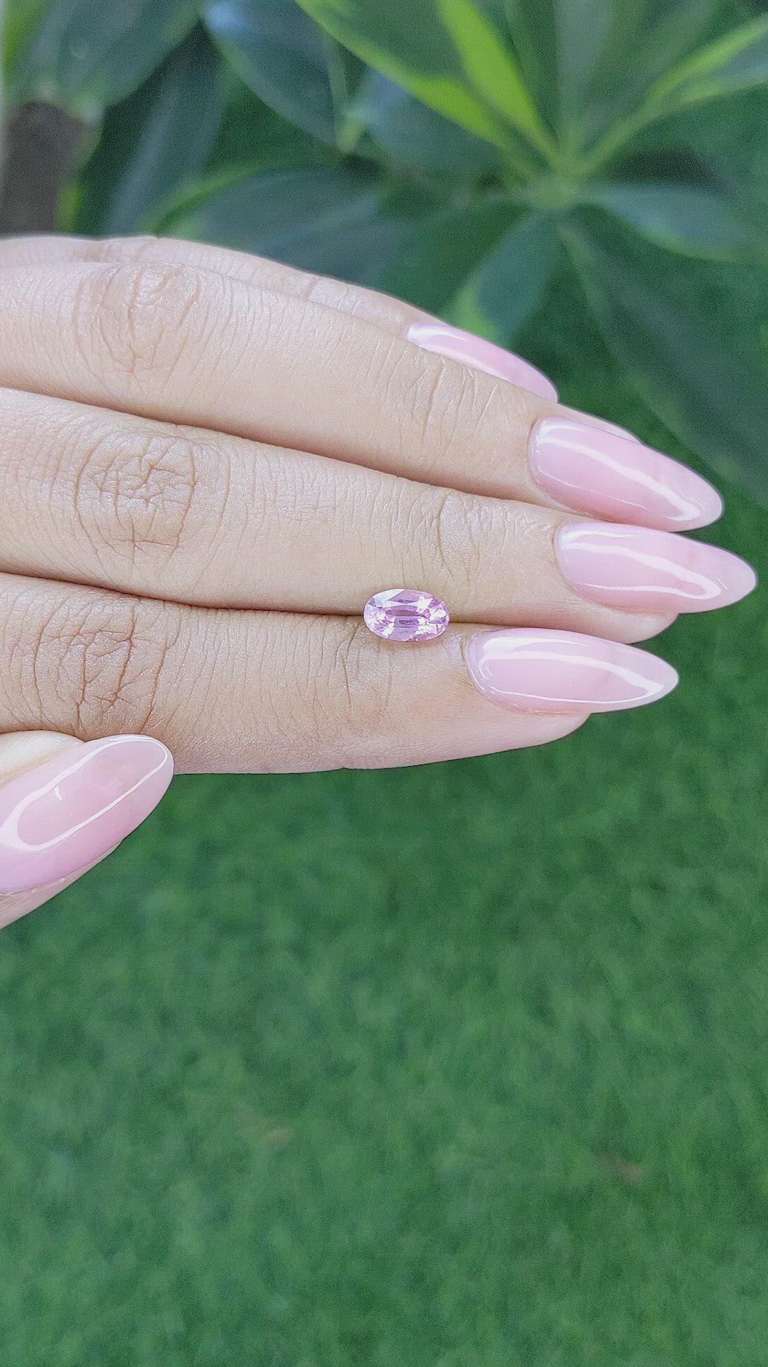 1.10 Ct. Pink Sapphire from Africa Size Video