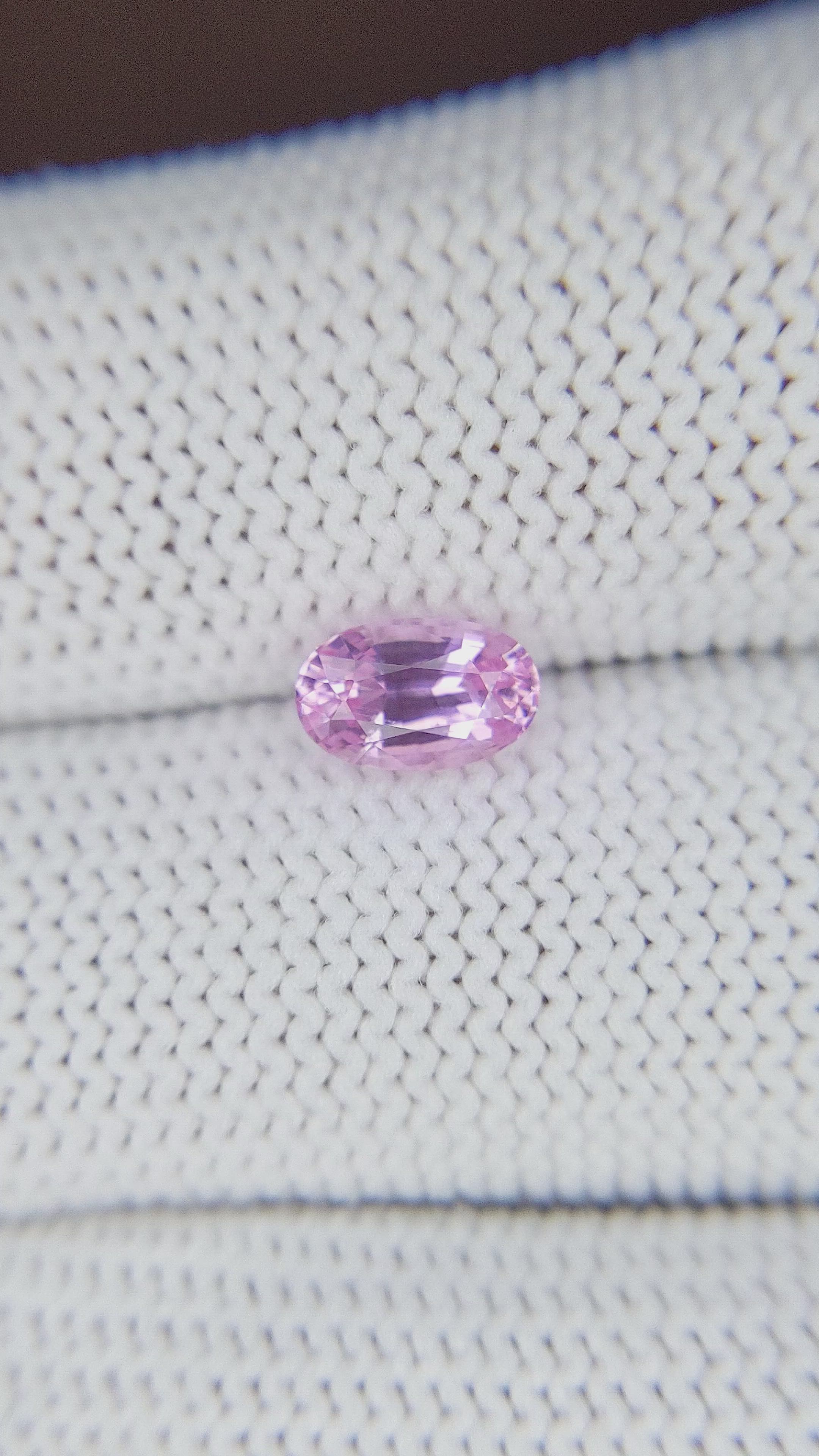 1.10 Ct. Pink Sapphire from Africa Size Video