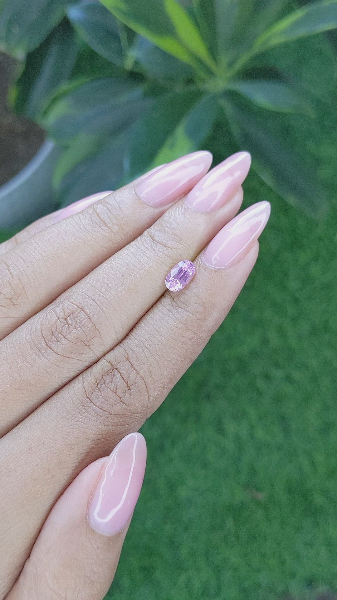 1.10 Ct. Pink Sapphire from Africa Size Video
