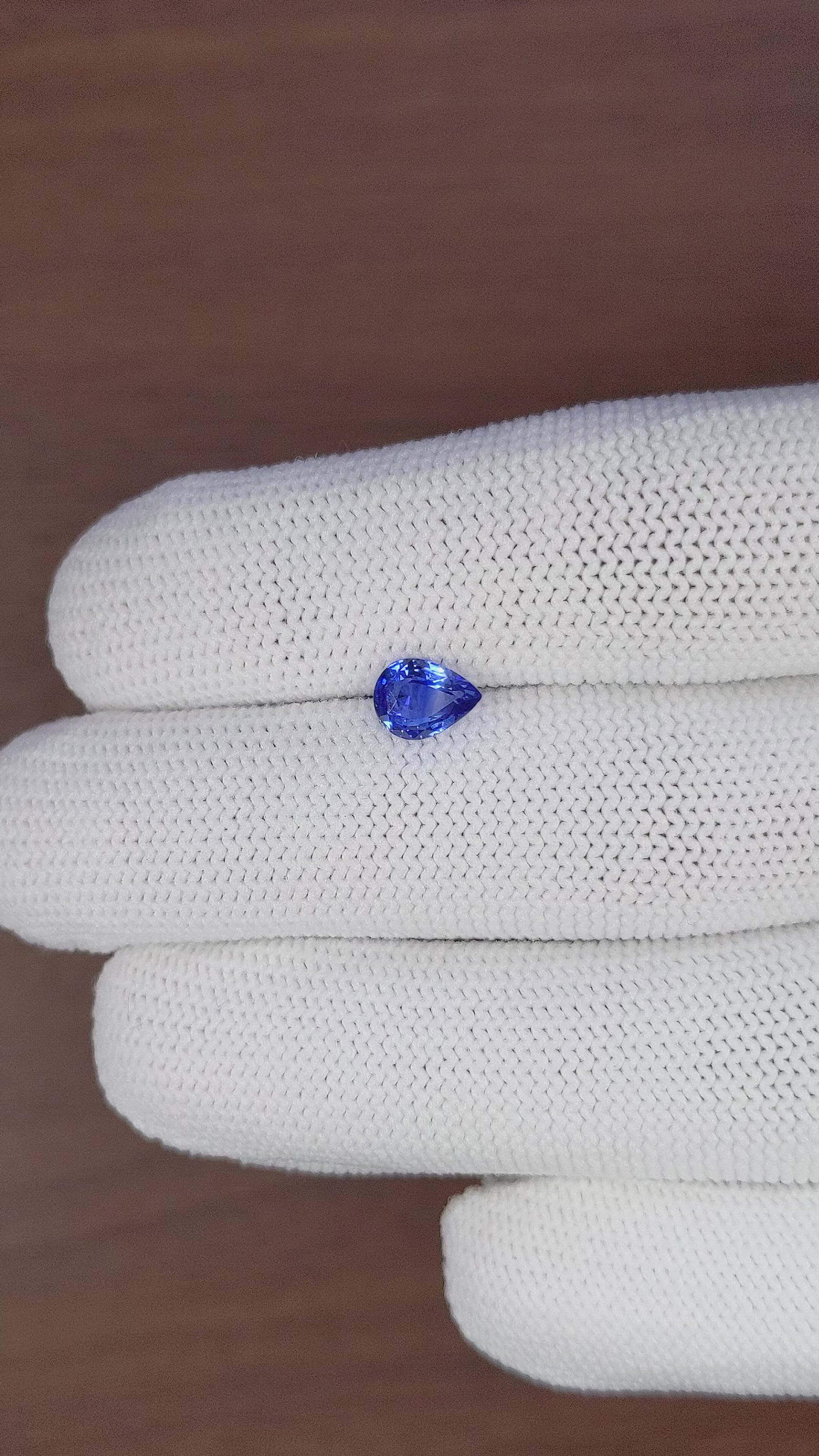 1.01 Ct. Blue Sapphire from Africa Size Video
