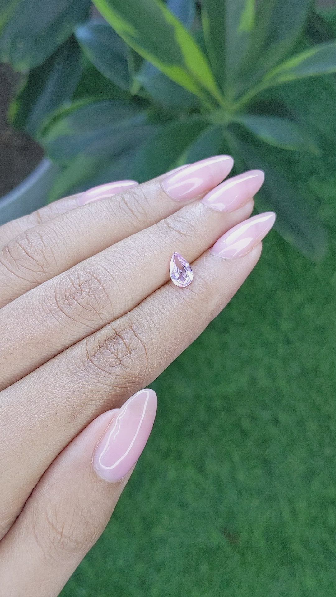 1.00 Ct. Pink Sapphire from Africa Size Video