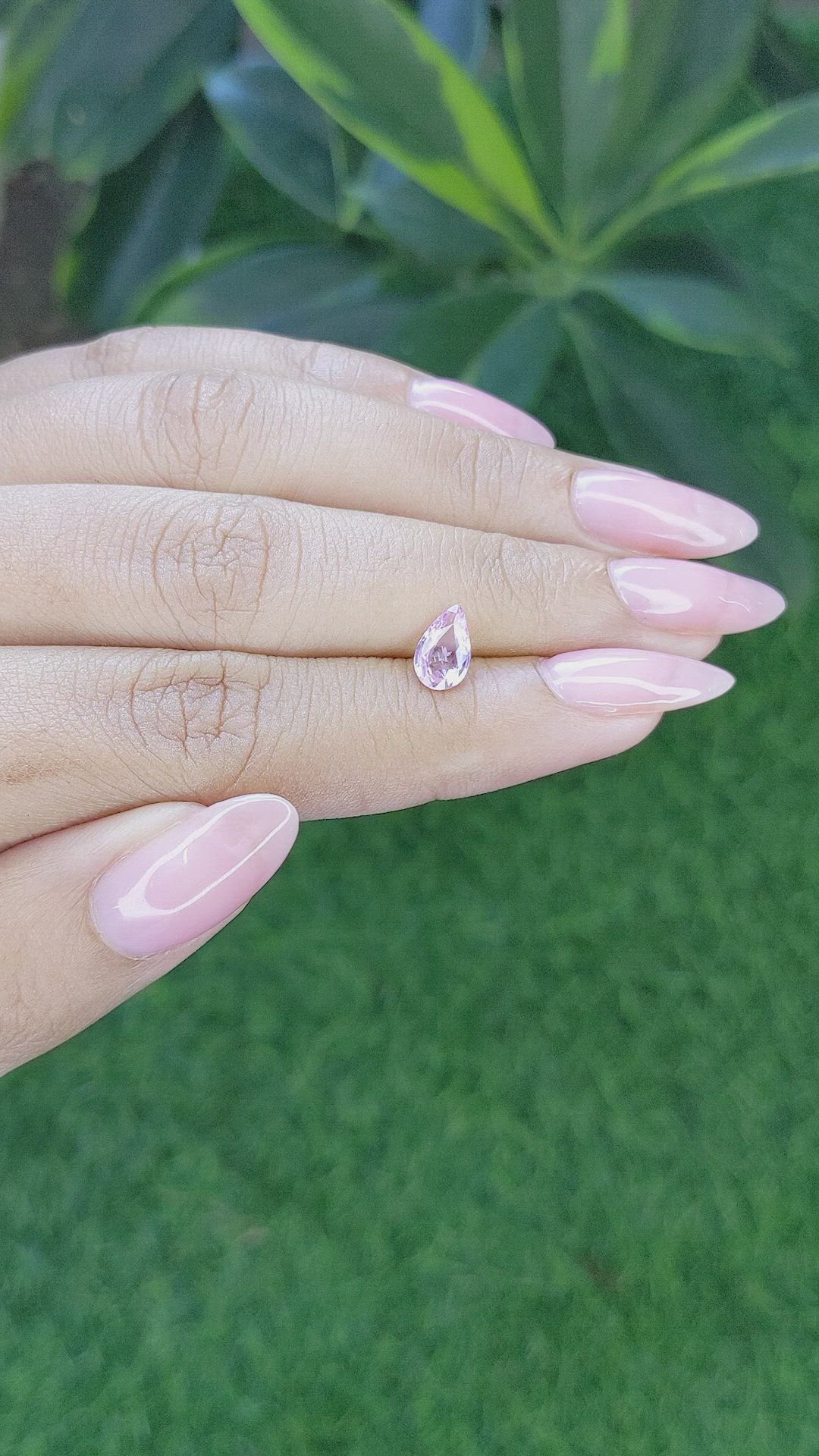 1.00 Ct. Pink Sapphire from Africa Size Video