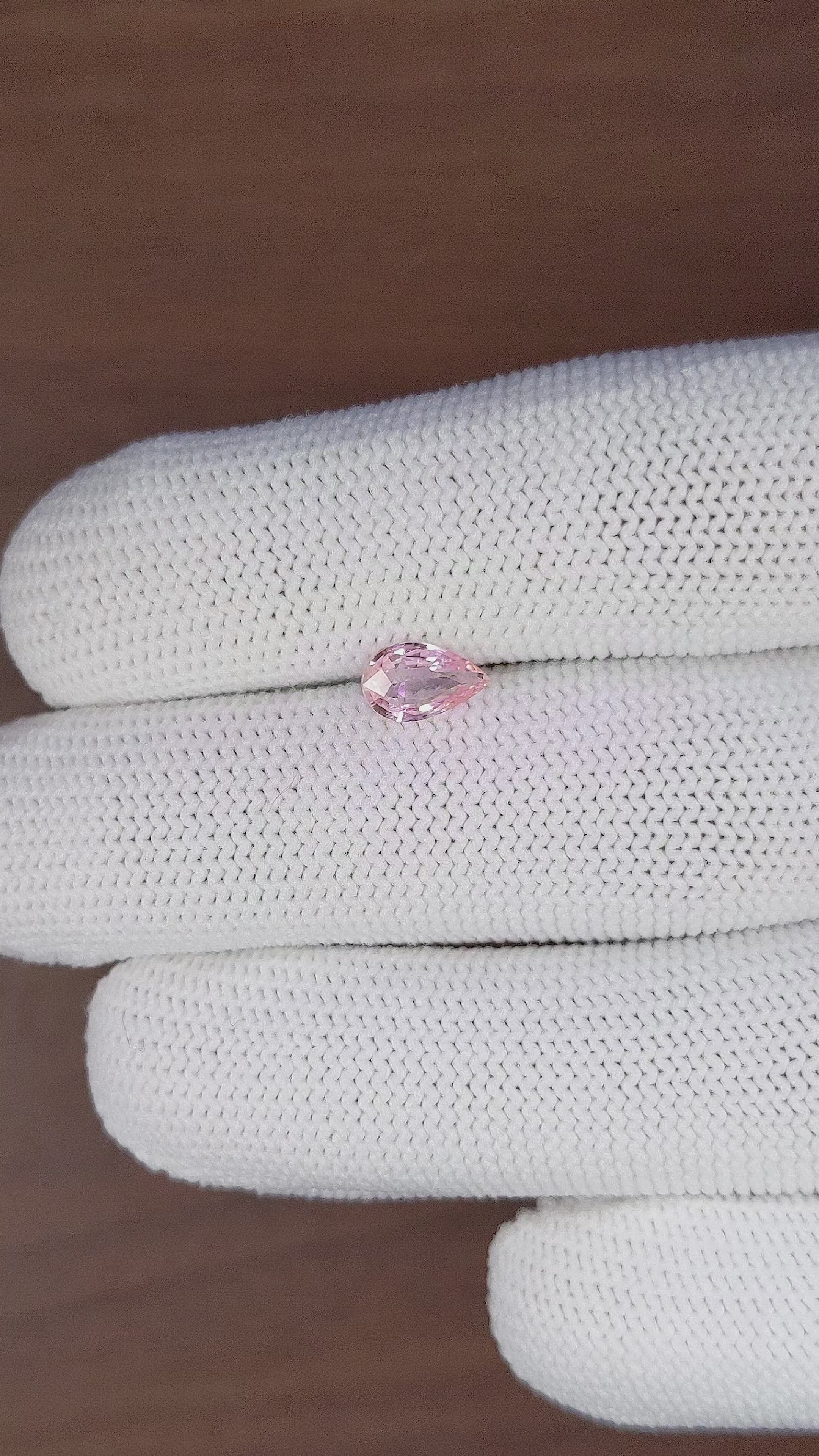 1.00 Ct. Pink Sapphire from Africa Size Video