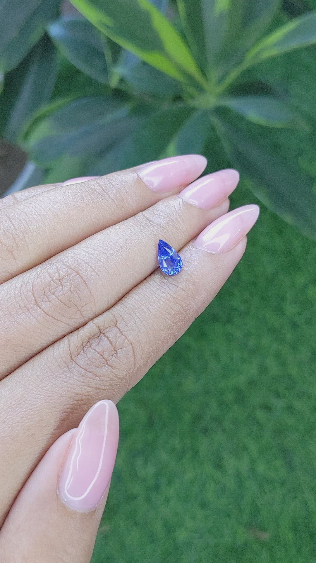 1.08 Ct. Blue Sapphire from Africa Size Video