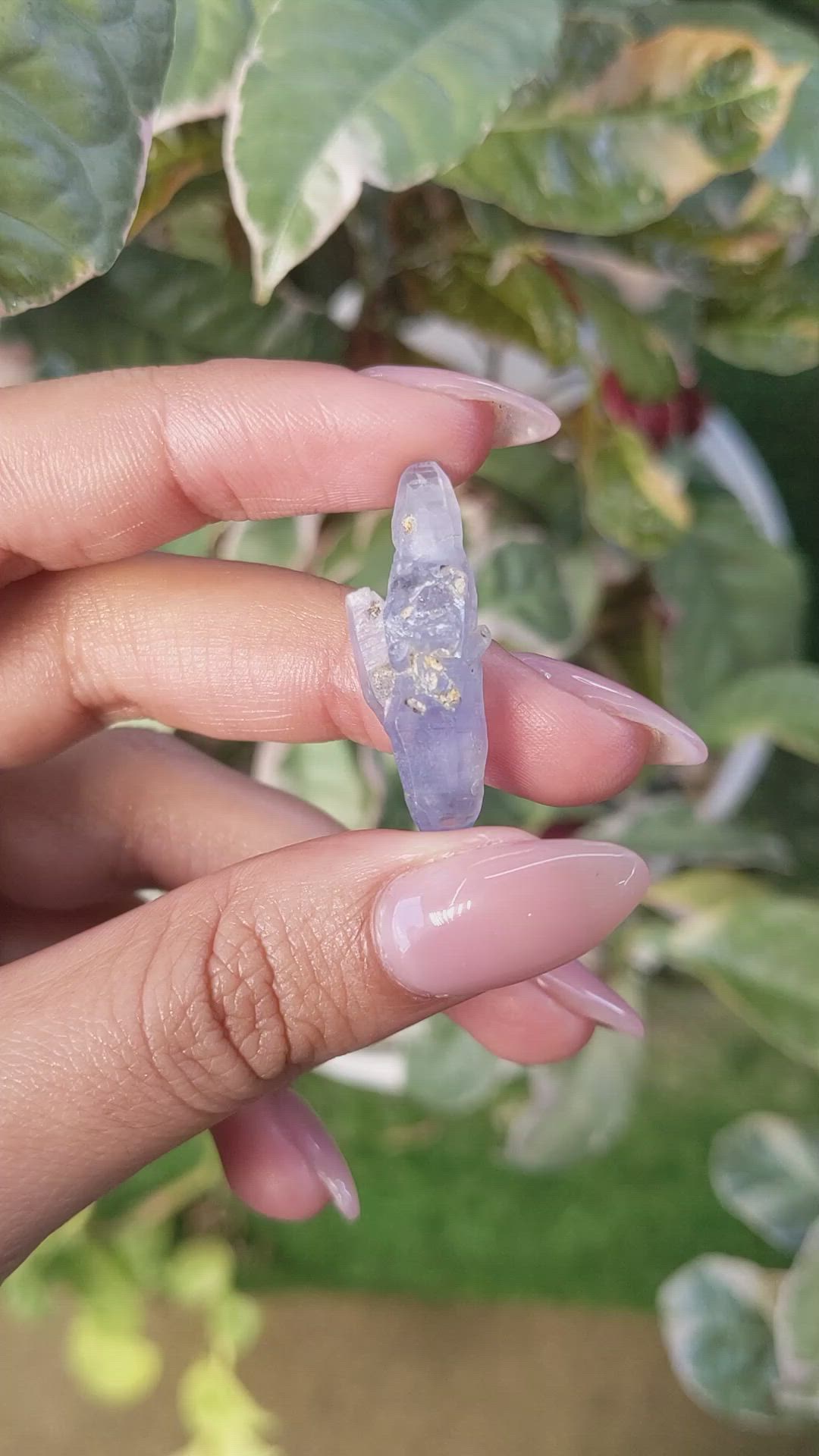 17.75 Ct. Blue Rough Sapphire Crystal from Ceylon (Sri Lanka) Size Video