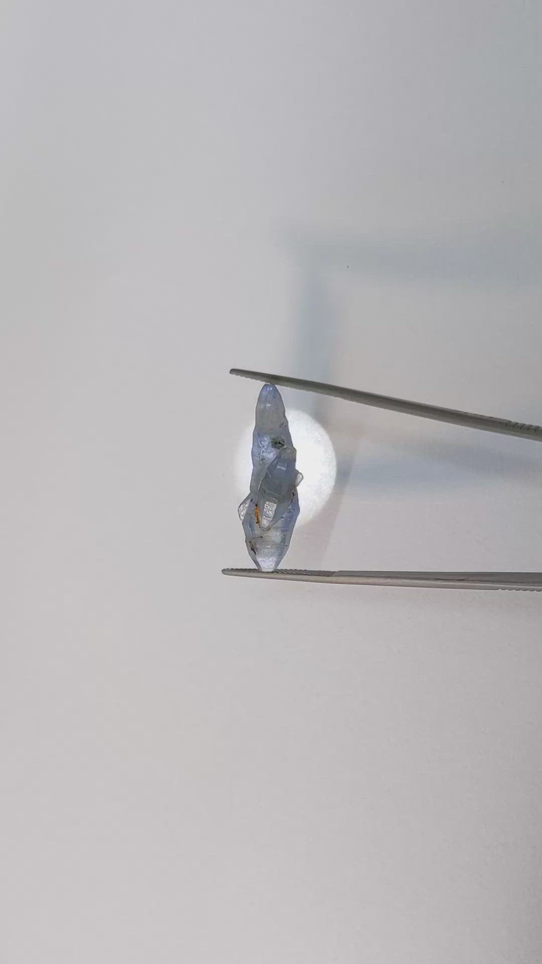 17.75 Ct. Blue Rough Sapphire Crystal from Ceylon (Sri Lanka) Size Video