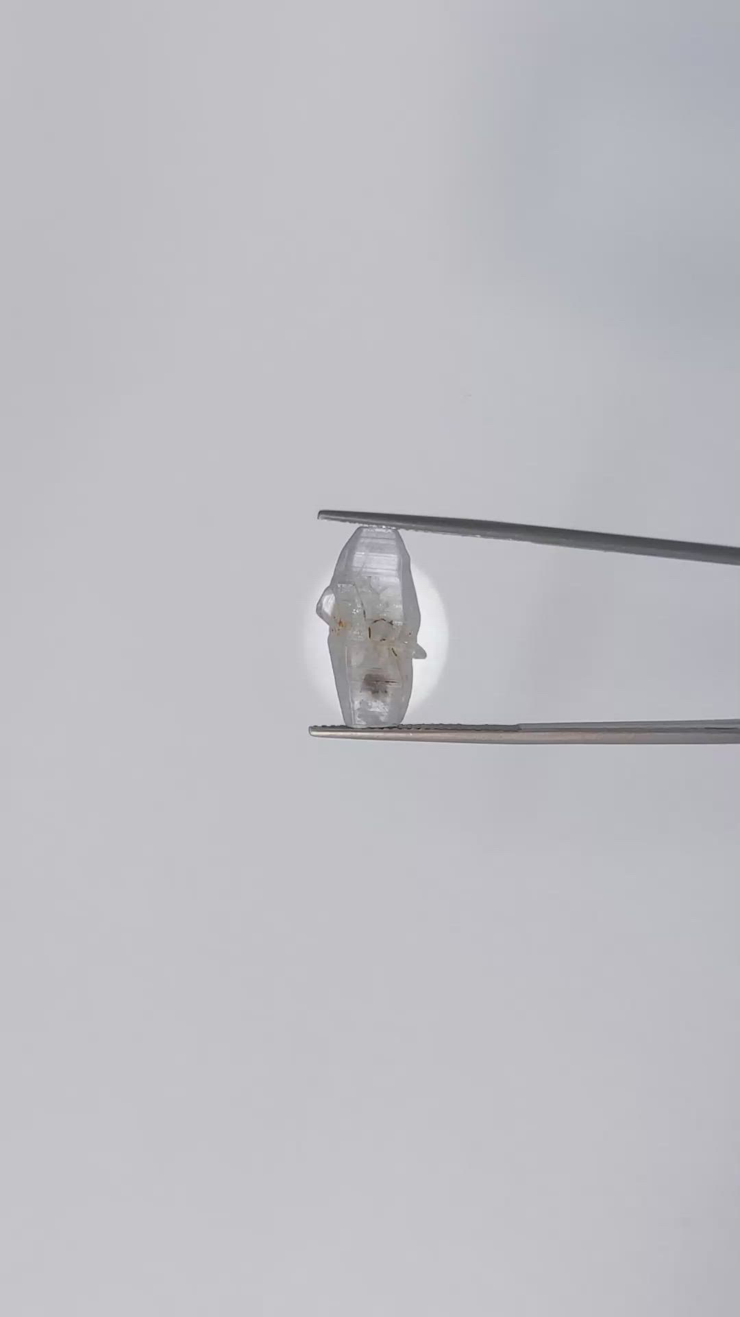 11.02 Ct. Grey Sapphire Crystal from Ceylon (Sri Lanka) Size Video