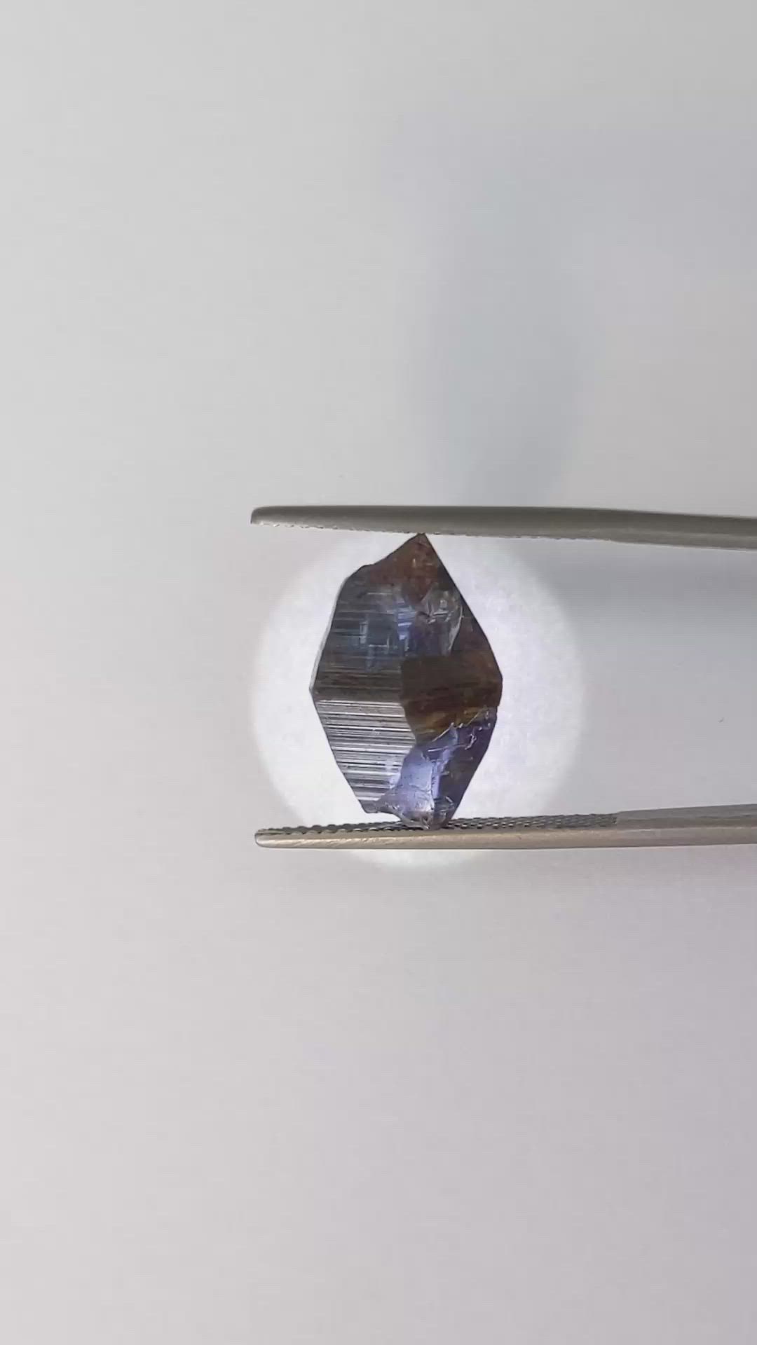 10.42 Ct. Blue Rough Sapphire Crystal from Ceylon (Sri Lanka) Size Video