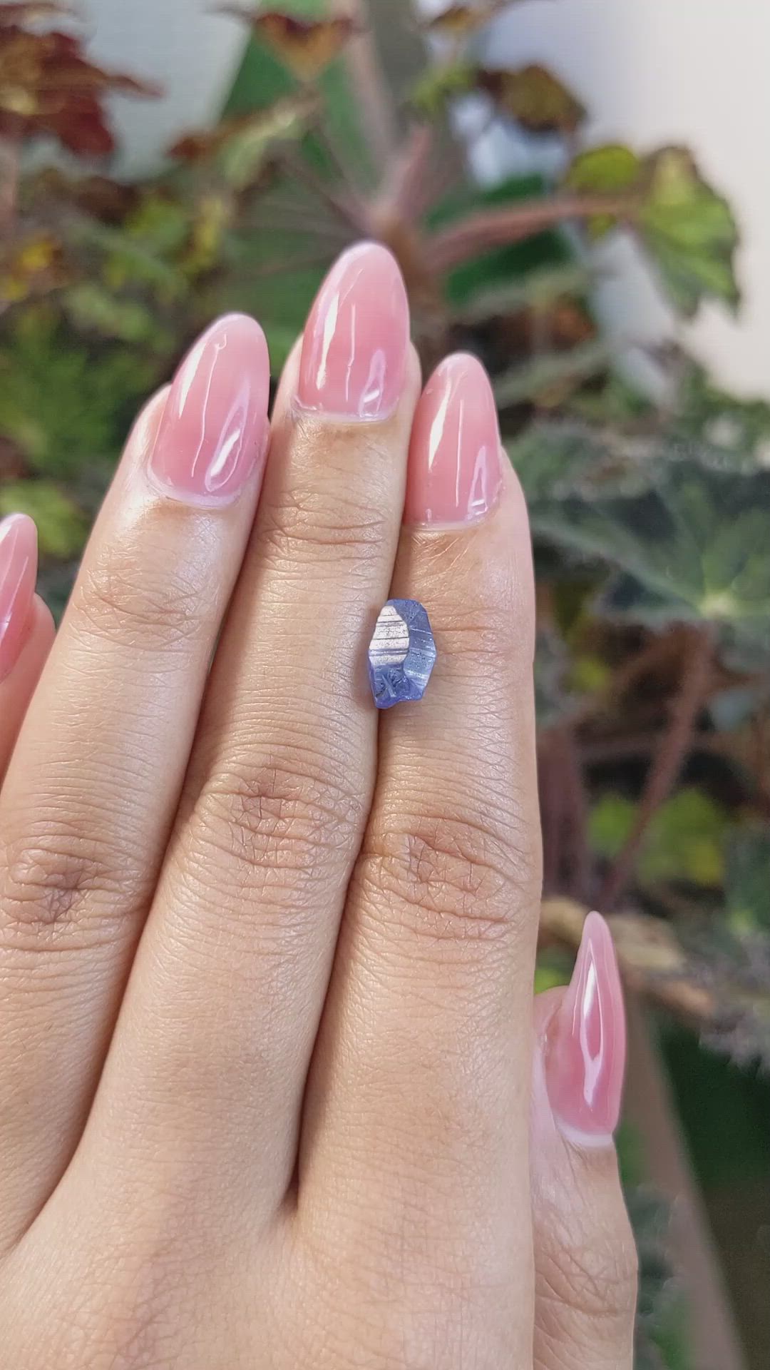 2.93 Ct. Blue Sapphire Crystal from Ceylon (Sri Lanka) Size Video