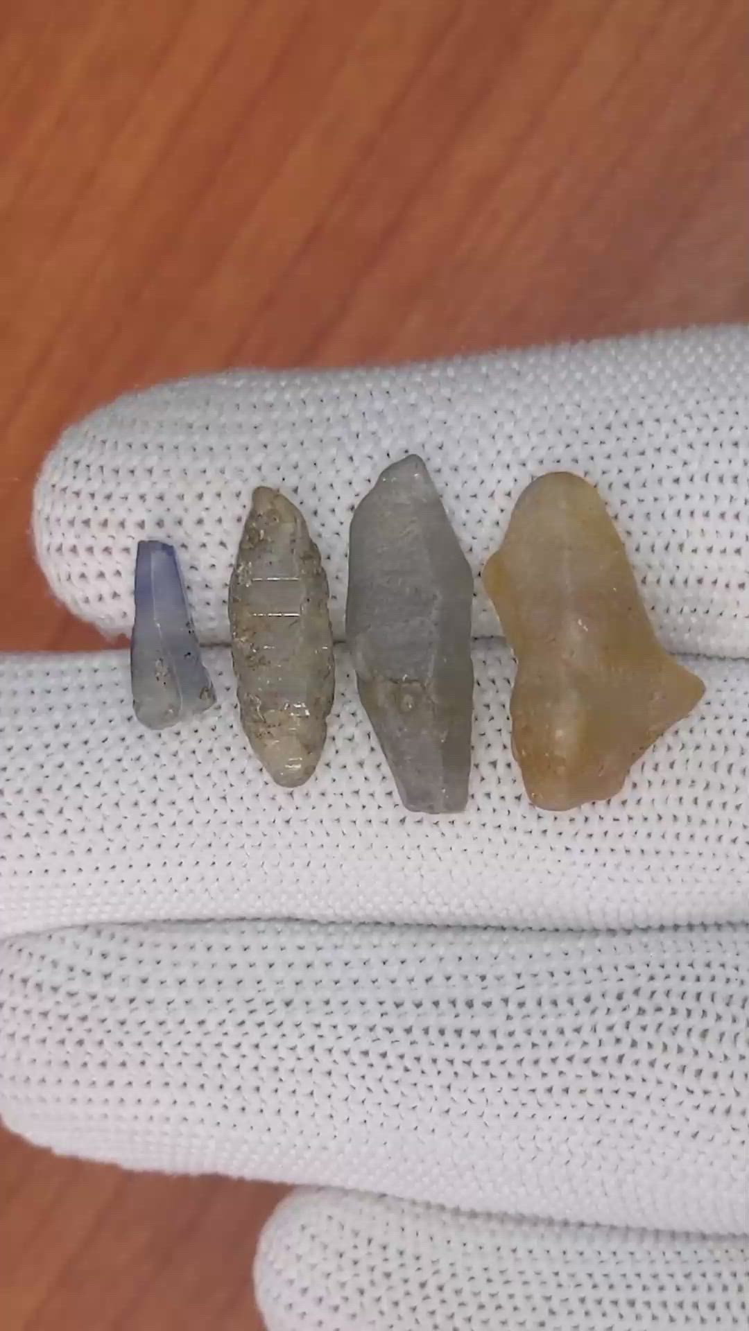 25.96 Ct. Multi Color Rough Sapphire Crystal from Ceylon (Sri Lanka) Size Video