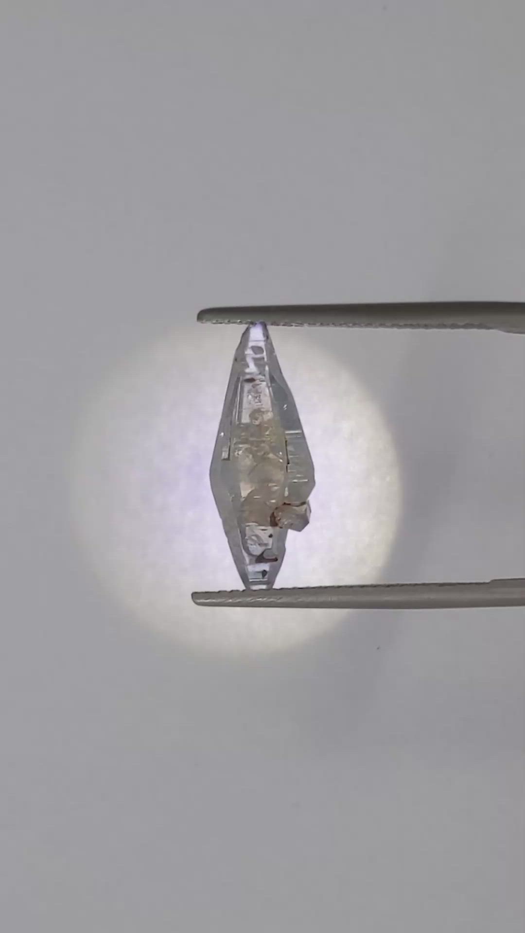 9.63 Ct. Blue Sapphire Crystal from Ceylon (Sri Lanka) Size Video