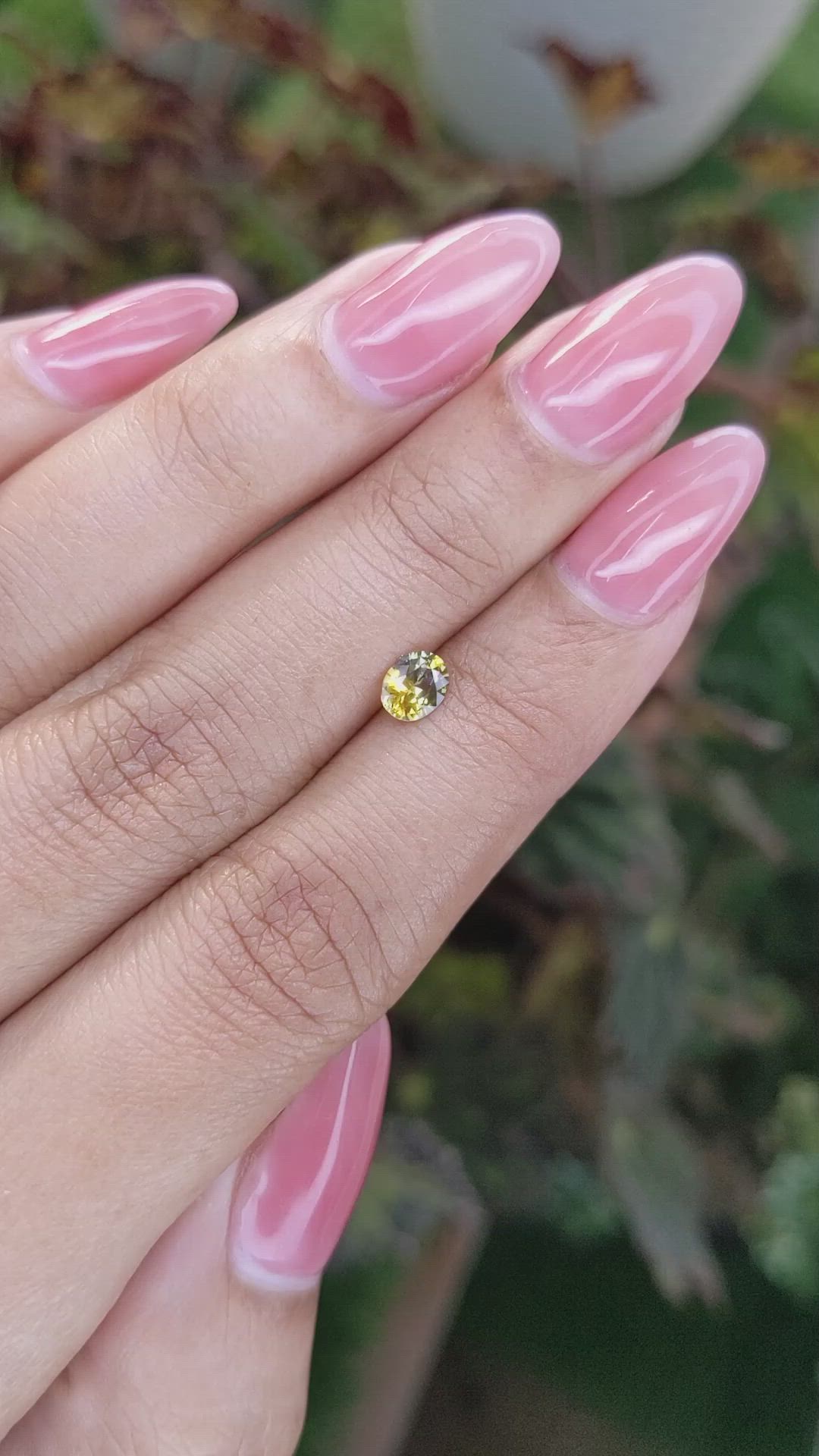 0.46 Ct. Bi Color Sapphire from Ceylon (Sri Lanka) Size Video