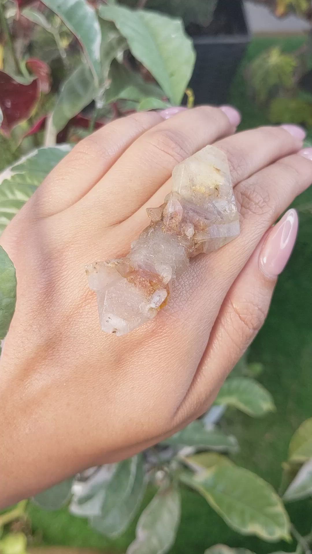 153.27 Ct. Bi Color Rough Sapphire Crystal from Ceylon (Sri Lanka) Size Video