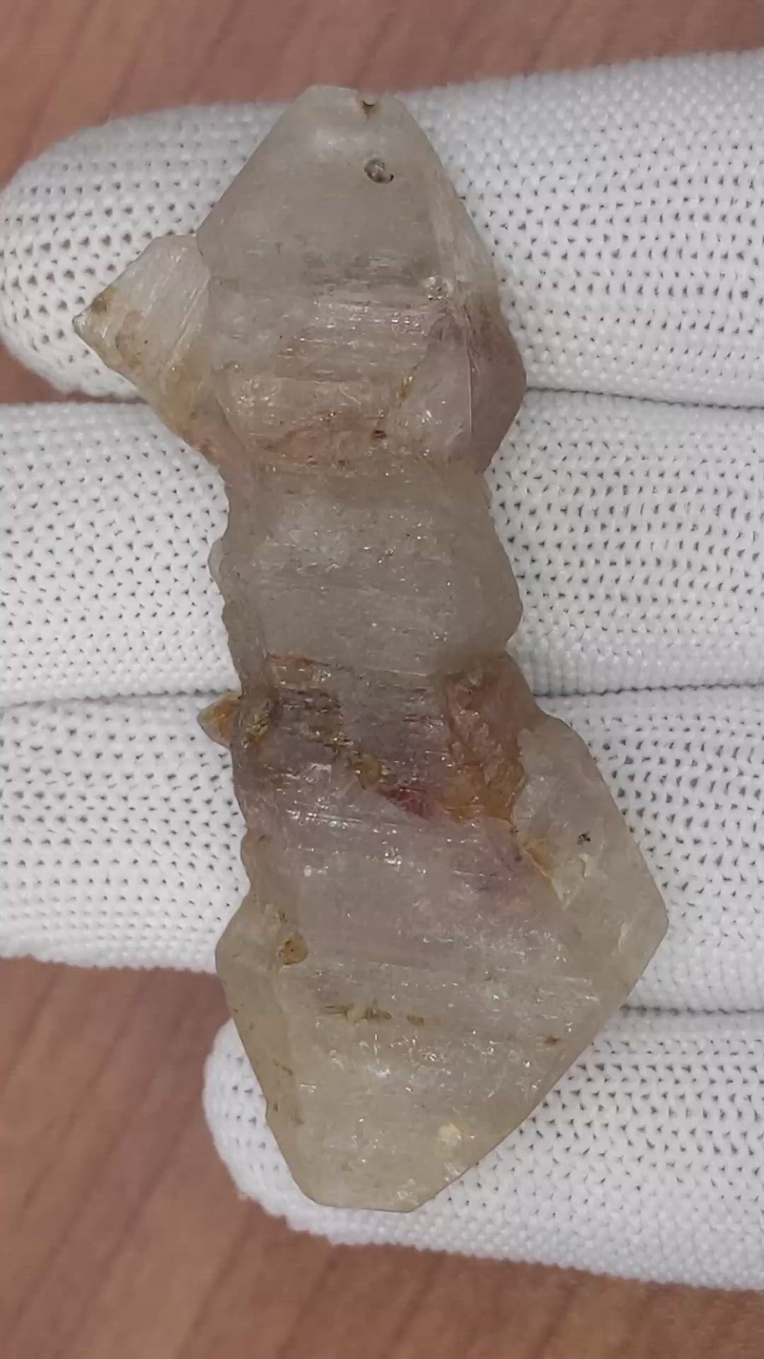 153.27 Ct. Bi Color Rough Sapphire Crystal from Ceylon (Sri Lanka) Size Video