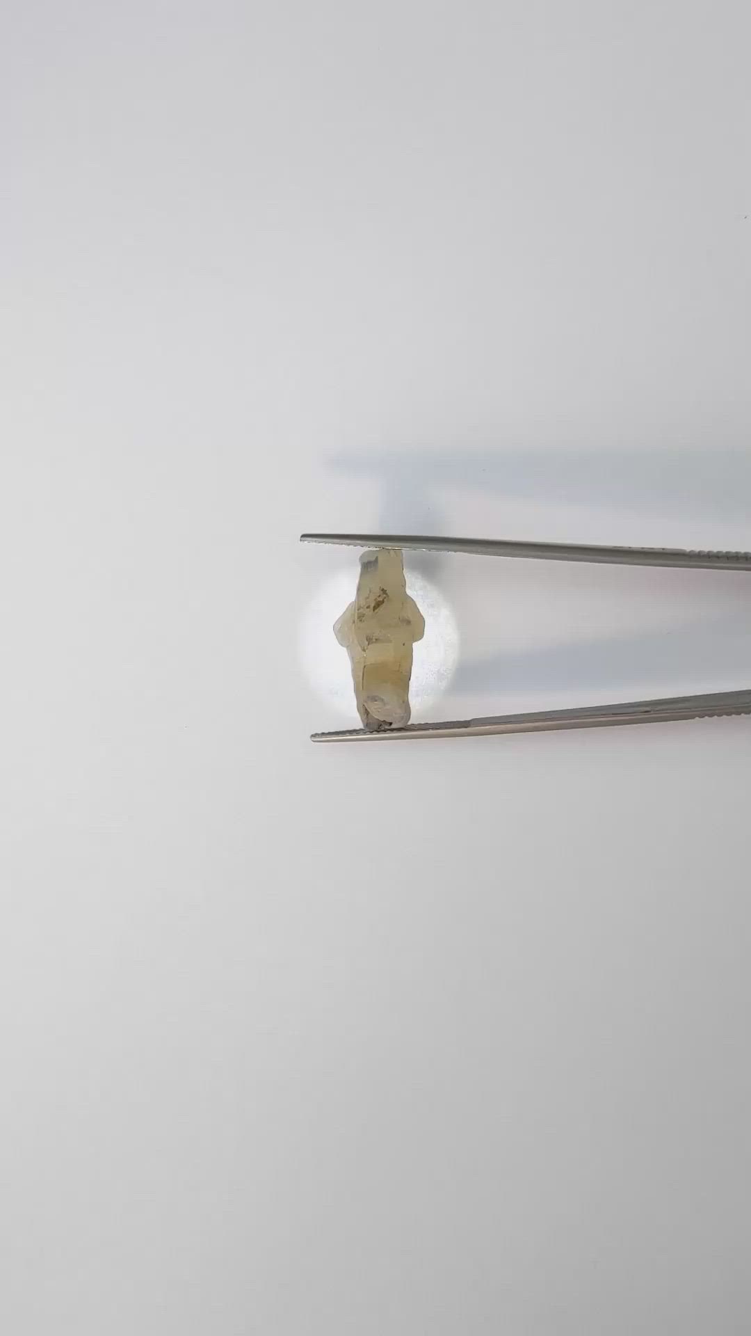 17.67 Ct. Bi Color Rough Sapphire Crystal from Ceylon (Sri Lanka) Size Video