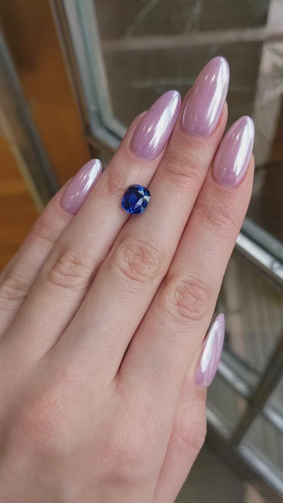 4.62 Ct. Blue Sapphire from Ceylon (Sri Lanka) Size Video