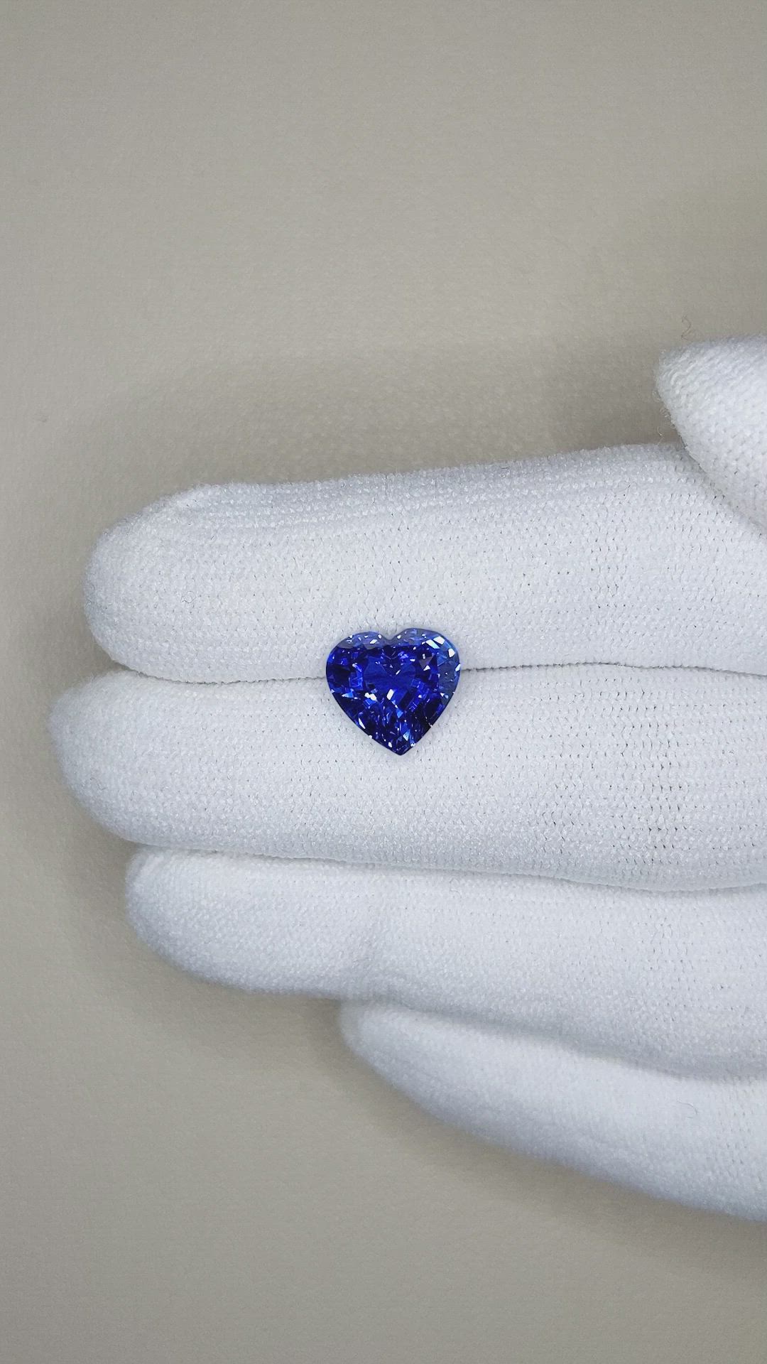 3.64 Ct. Blue Sapphire from Ceylon (Sri Lanka) Size Video