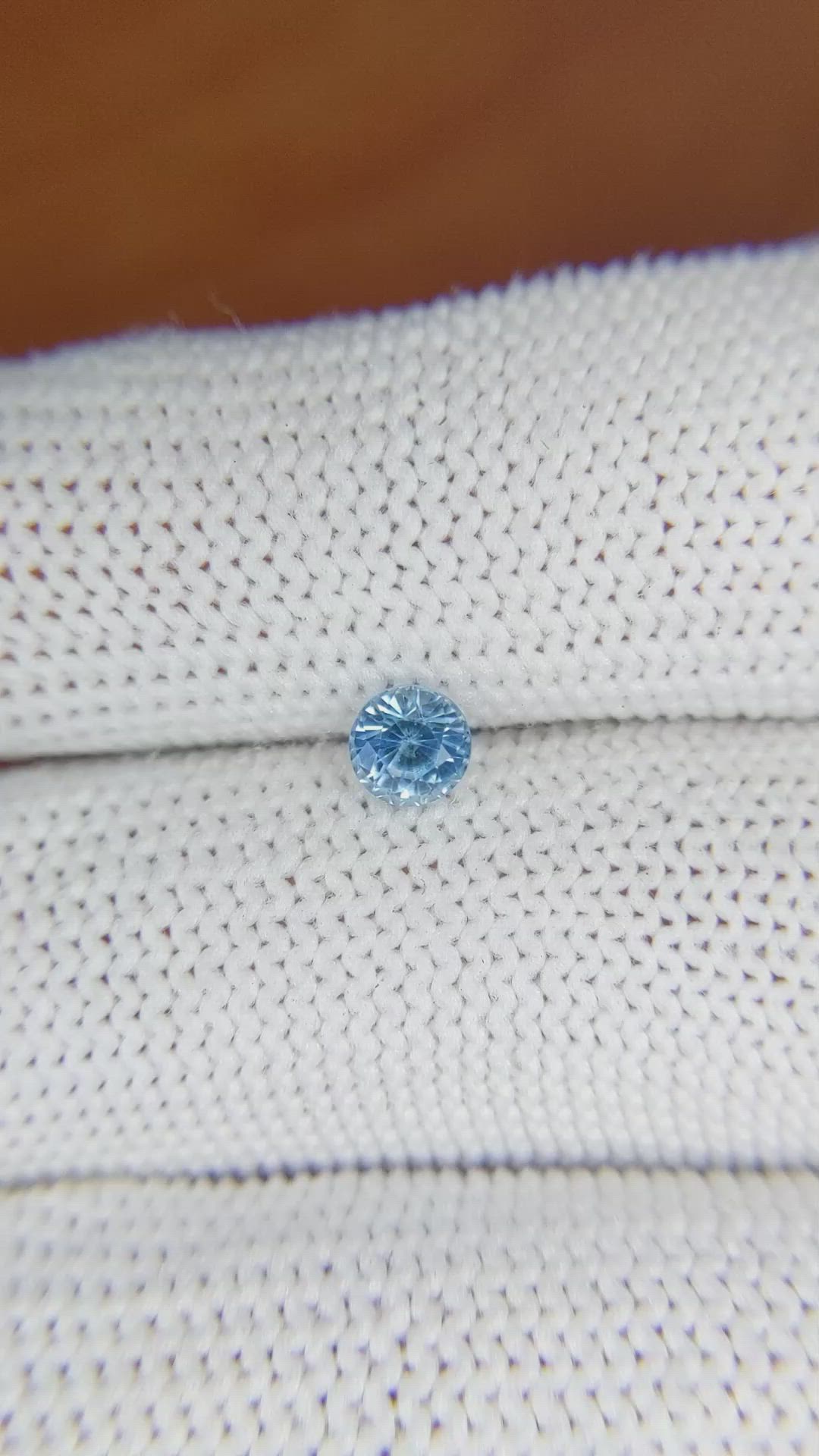 0.56 Ct. Blue Sapphire from Ceylon (Sri Lanka) Size Video