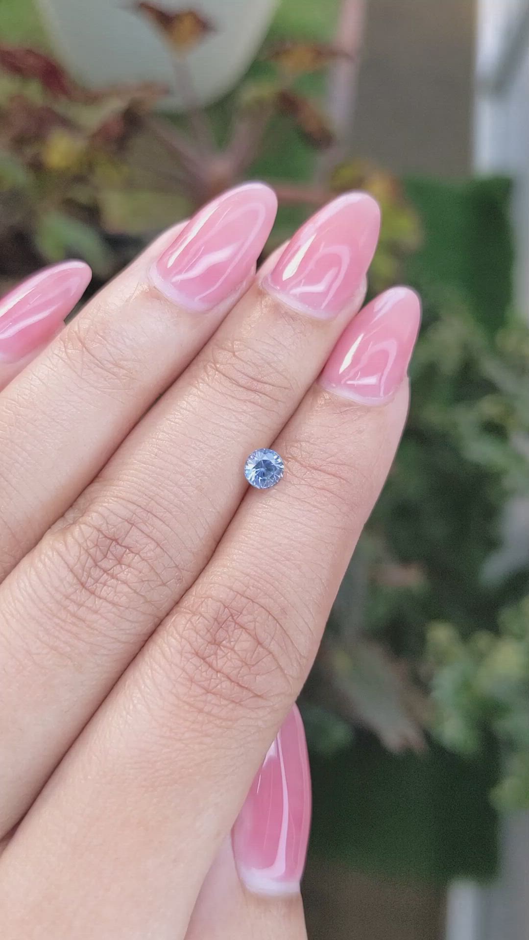 0.56 Ct. Blue Sapphire from Ceylon (Sri Lanka) Size Video