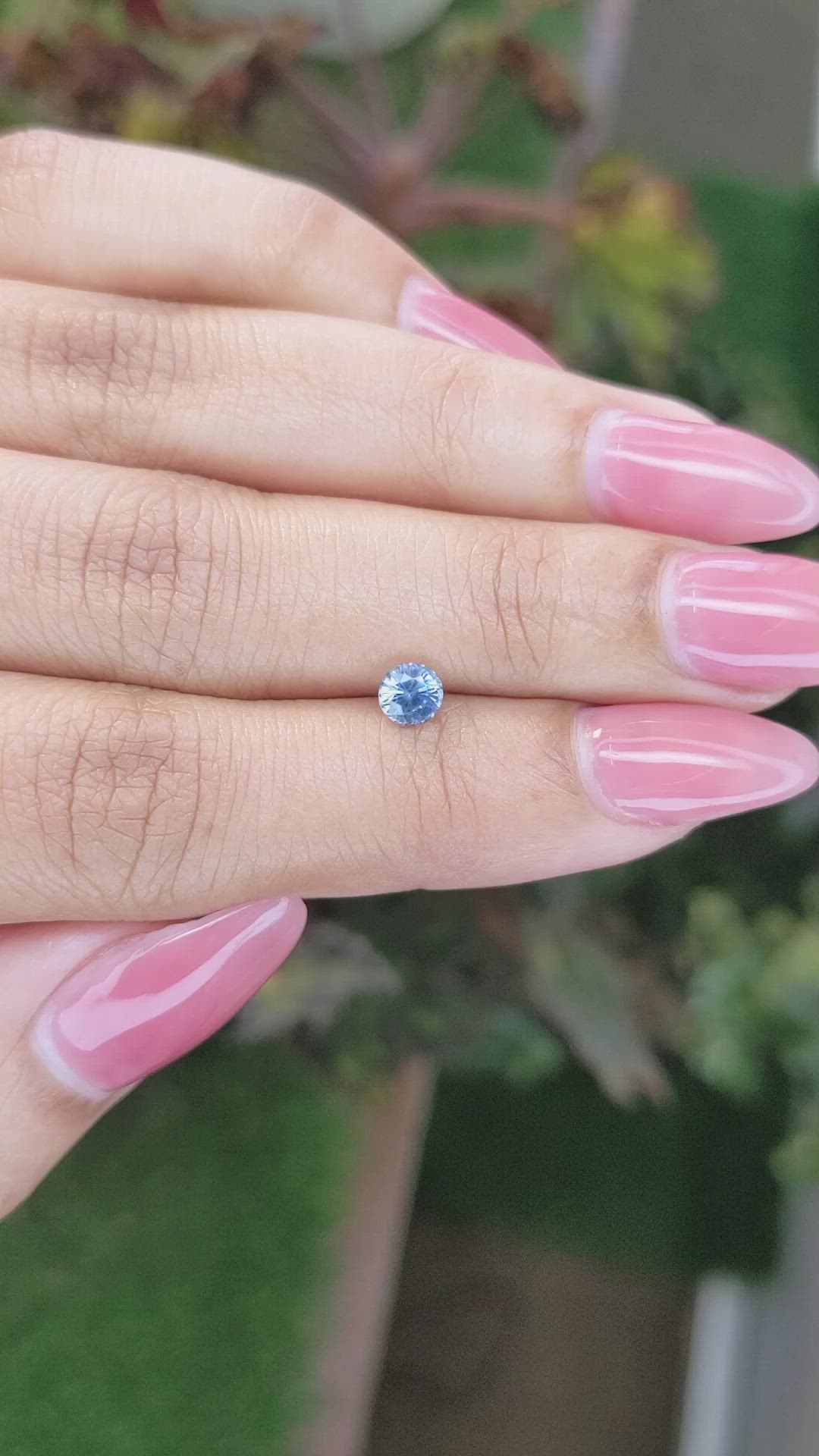 0.56 Ct. Blue Sapphire from Ceylon (Sri Lanka) Size Video