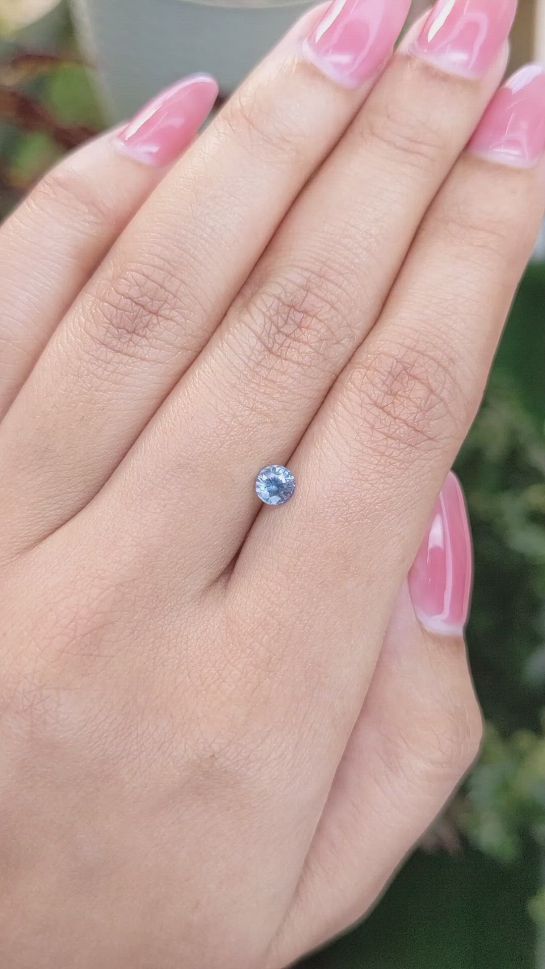 0.56 Ct. Blue Sapphire from Ceylon (Sri Lanka) Size Video