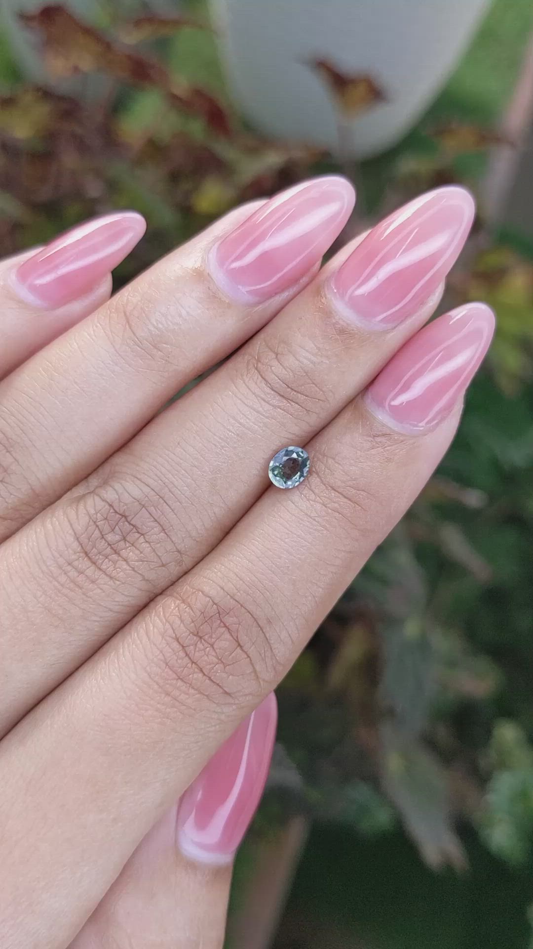 0.46 Ct. Green Sapphire from Ceylon (Sri Lanka) Size Video