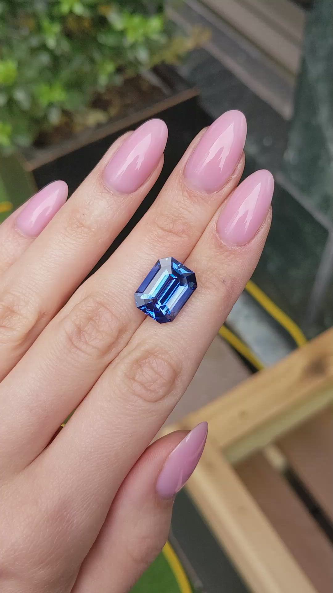 12.18 Ct. Blue Sapphire from Ceylon (Sri Lanka) Size Video