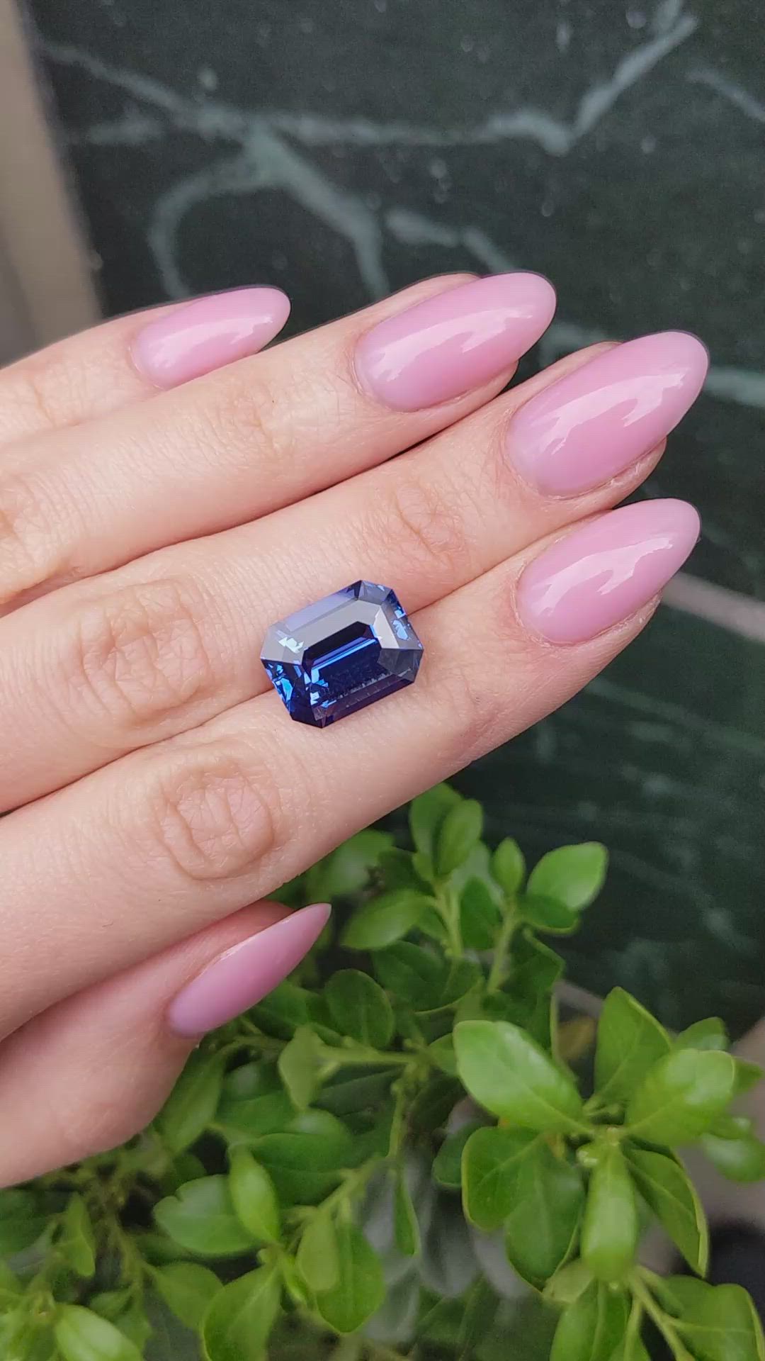 12.18 Ct. Blue Sapphire from Ceylon (Sri Lanka) Size Video