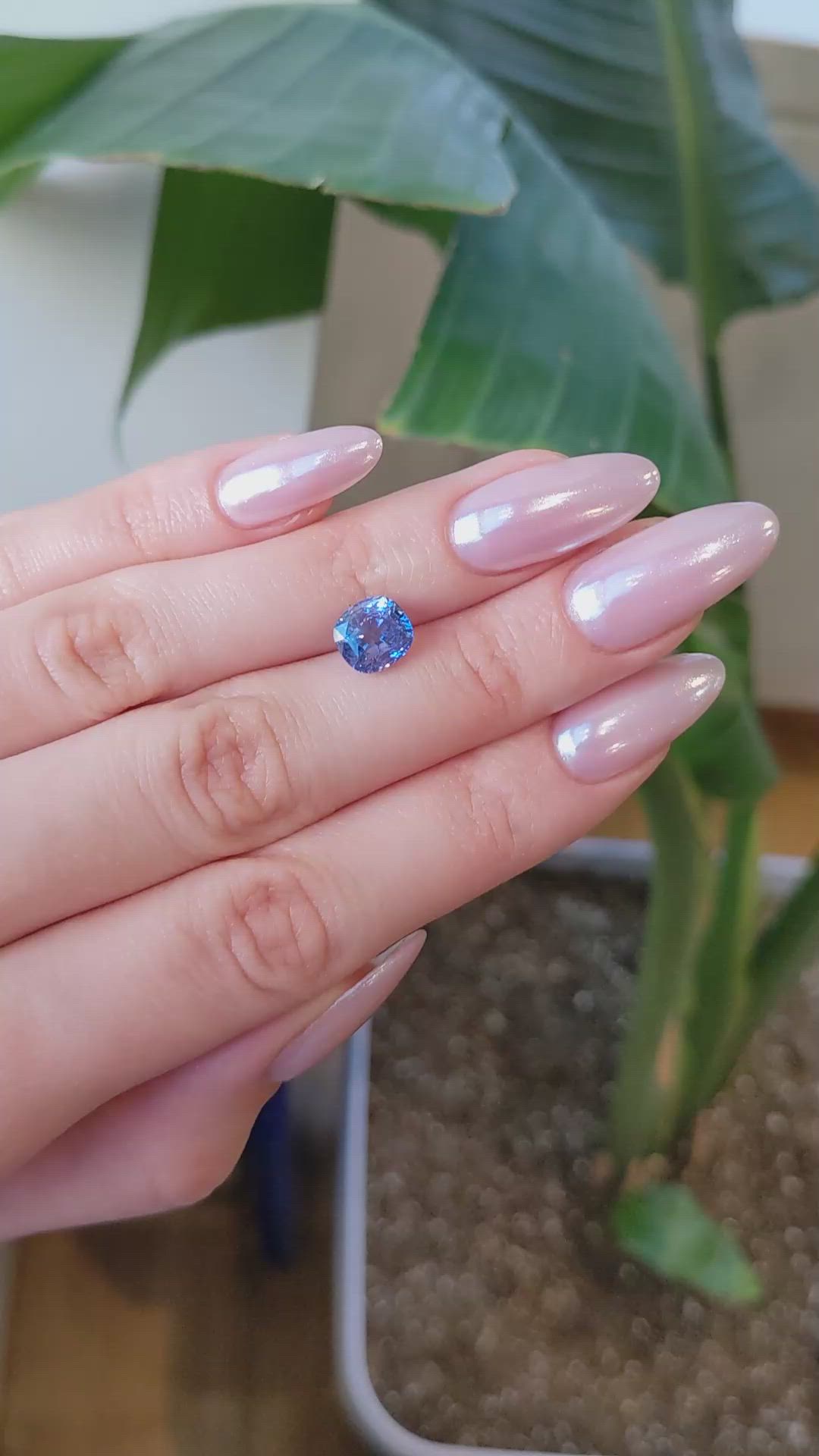 3.24 Ct. Blue Sapphire from Ceylon (Sri Lanka) Size Video