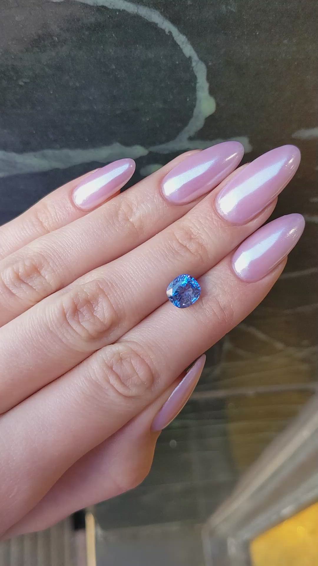 3.24 Ct. Blue Sapphire from Ceylon (Sri Lanka) Size Video