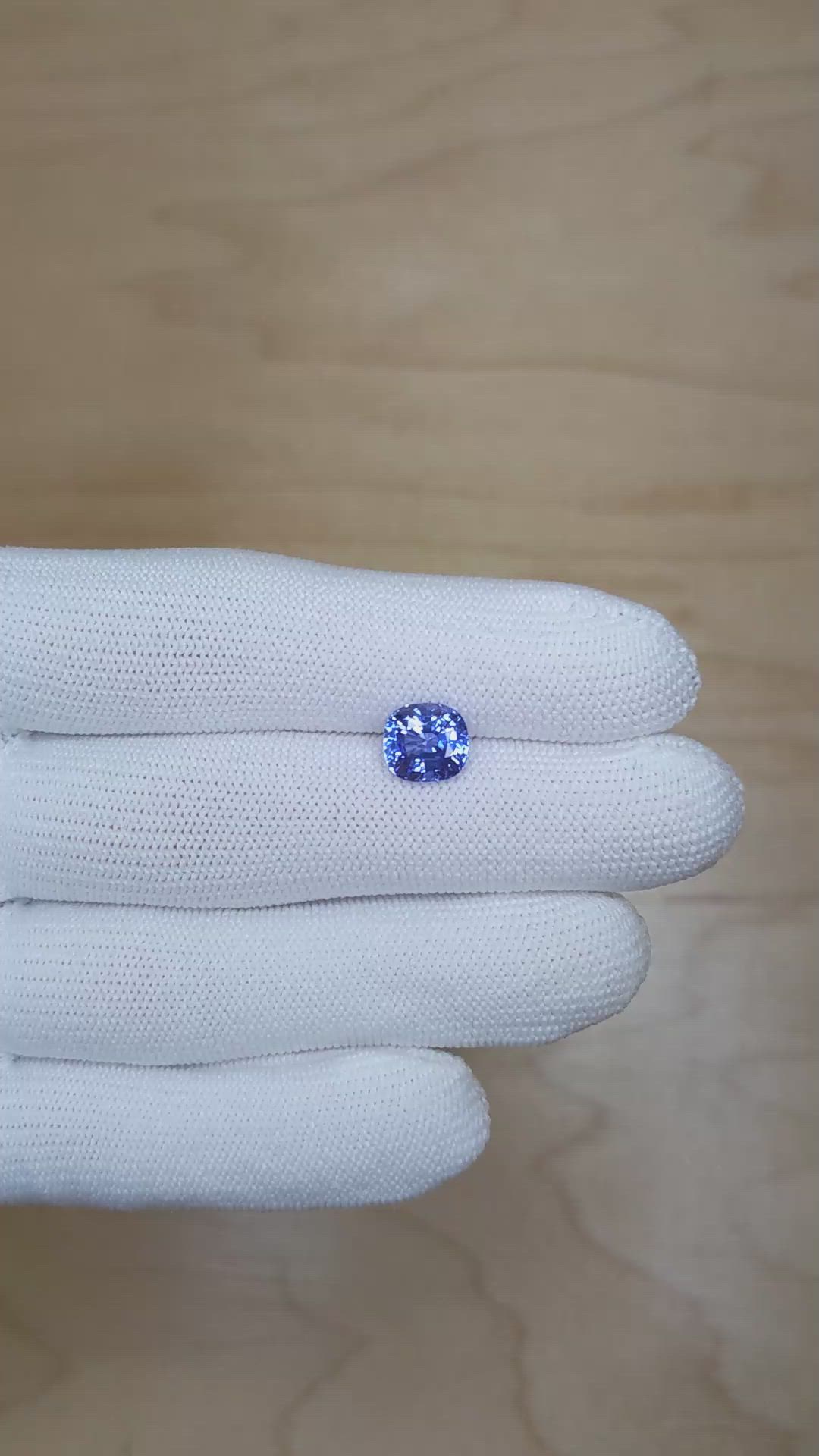 3.24 Ct. Blue Sapphire from Ceylon (Sri Lanka) Size Video