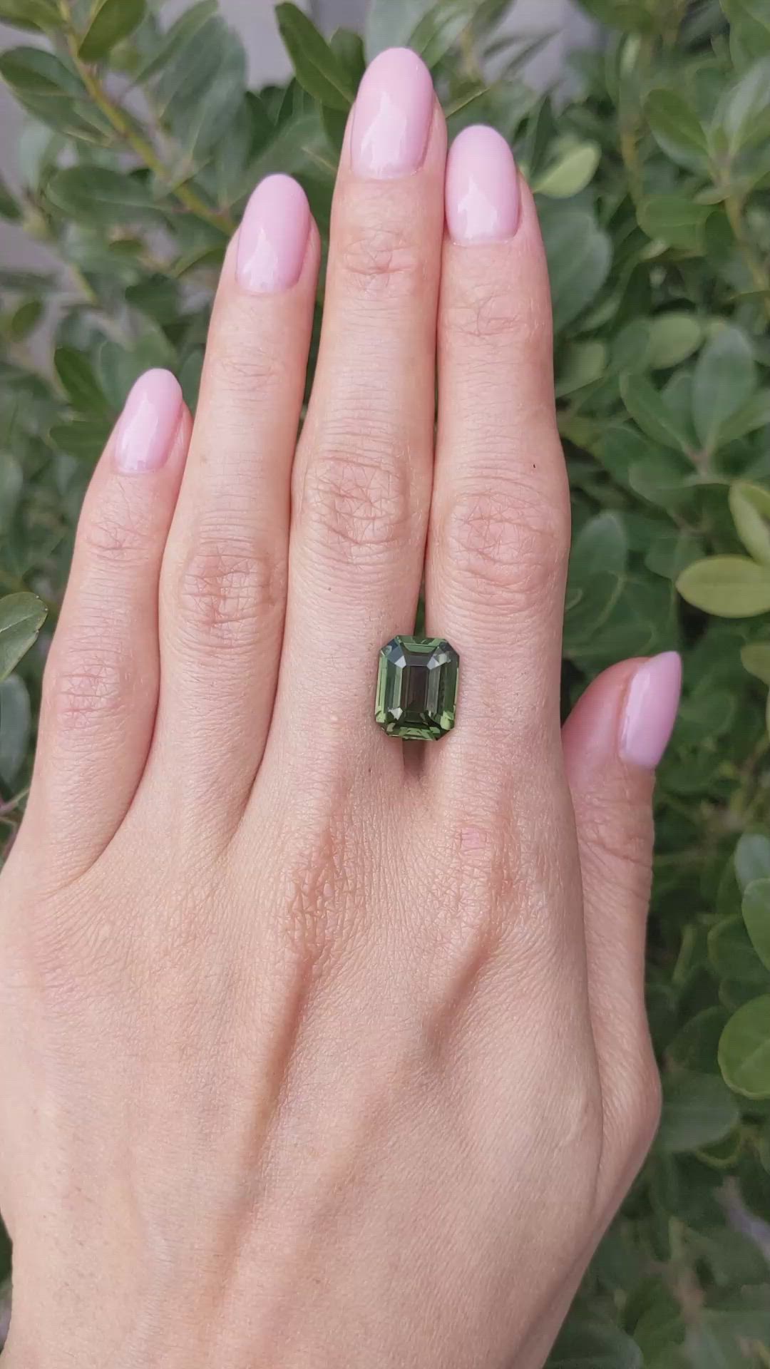 8.01 Ct. Yellowish Green Sapphire from Madagascar Size Video