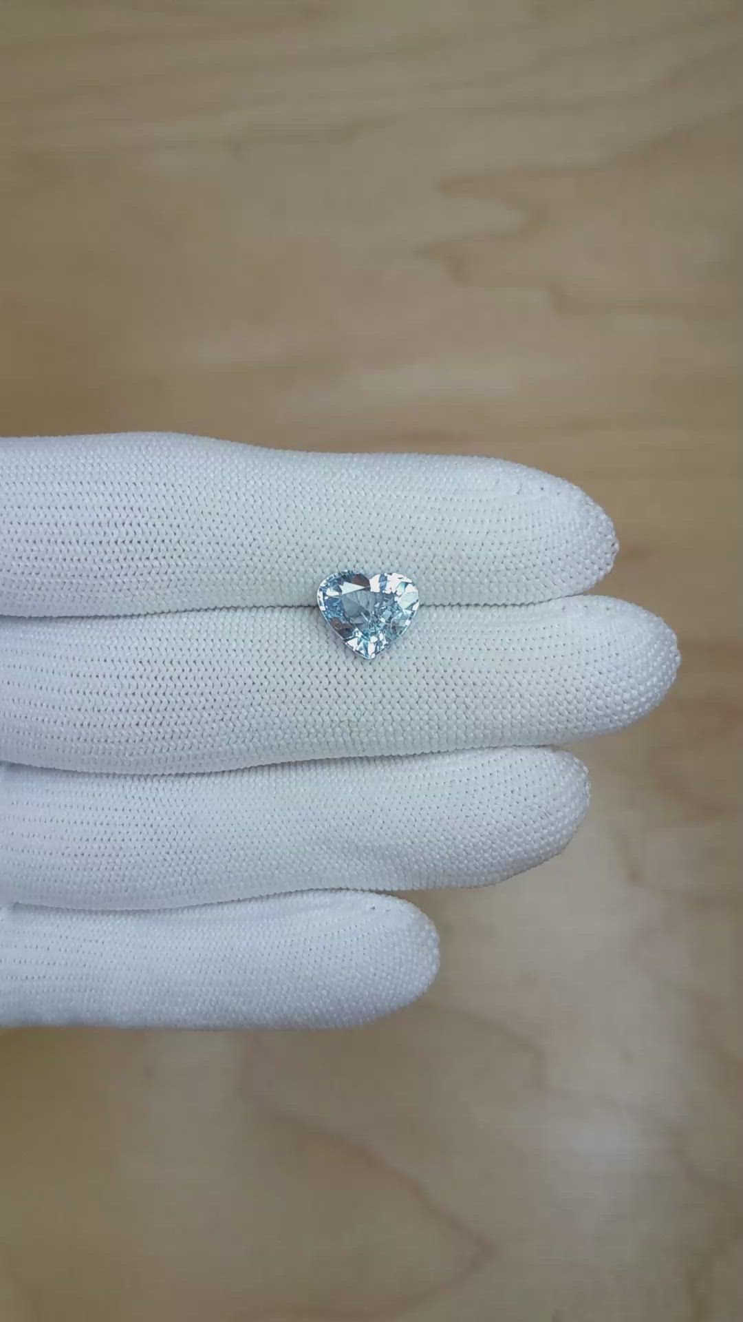 3.36 Ct. Blue Sapphire from Ceylon (Sri Lanka) Size Video