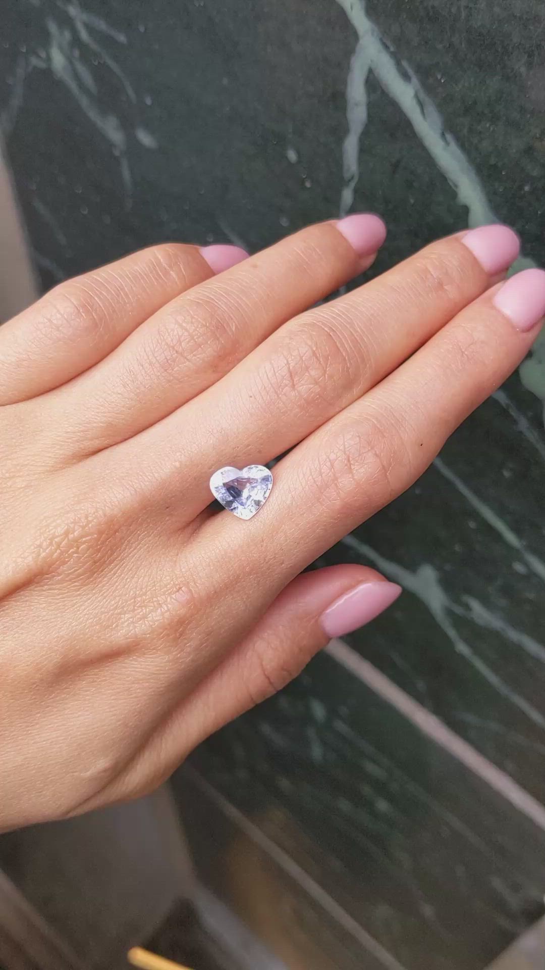 3.36 Ct. Blue Sapphire from Ceylon (Sri Lanka) Size Video