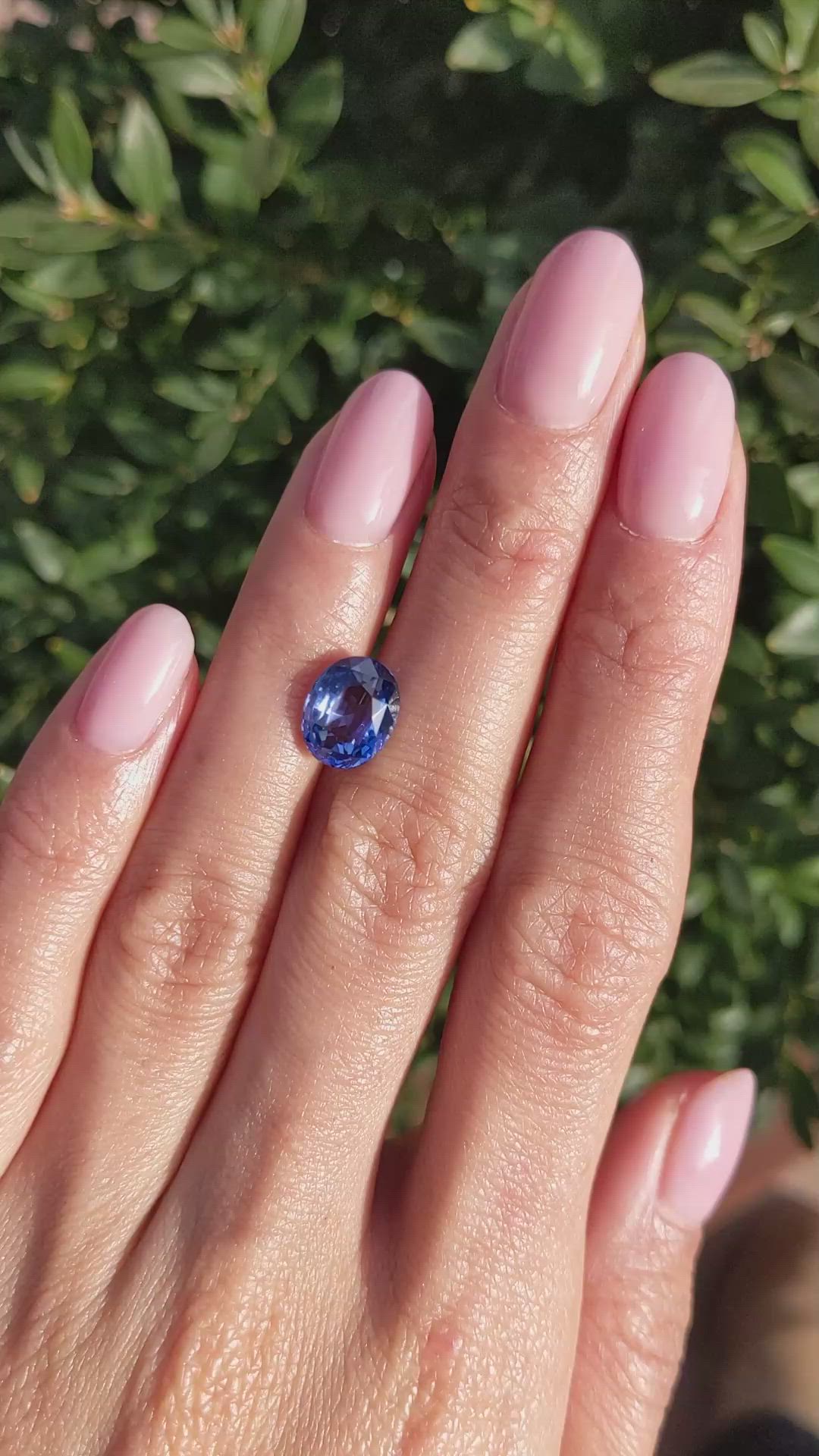 3.50 Ct. Blue Sapphire from Ceylon (Sri Lanka) Size Video