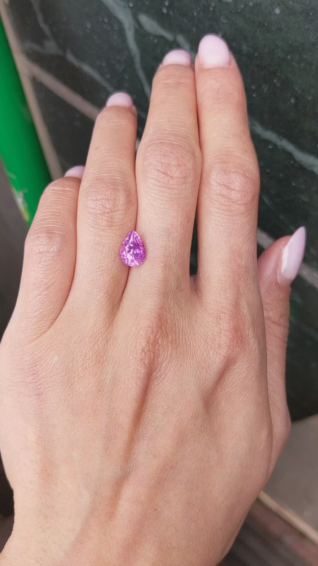 2.69 Ct. Pink Sapphire from Ceylon (Sri Lanka) Size Video