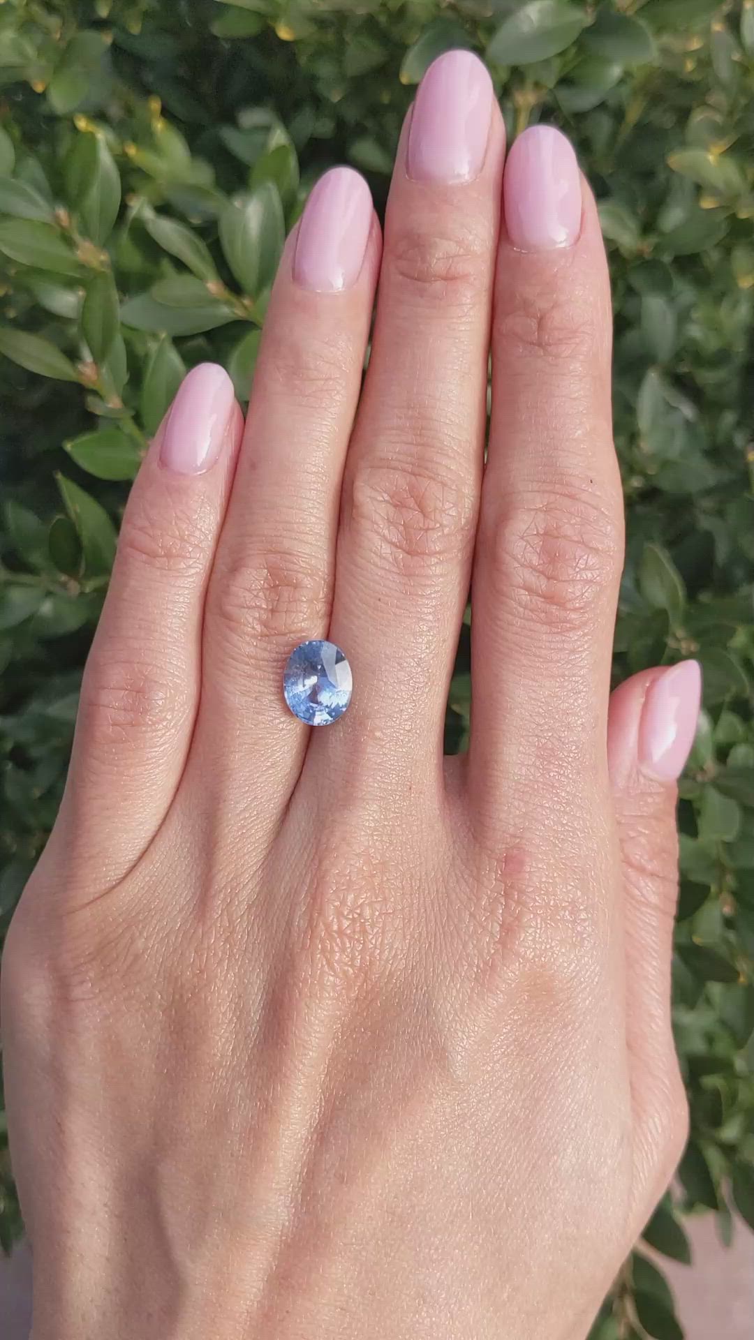 3.50 Ct. Blue Sapphire from Ceylon (Sri Lanka) Size Video