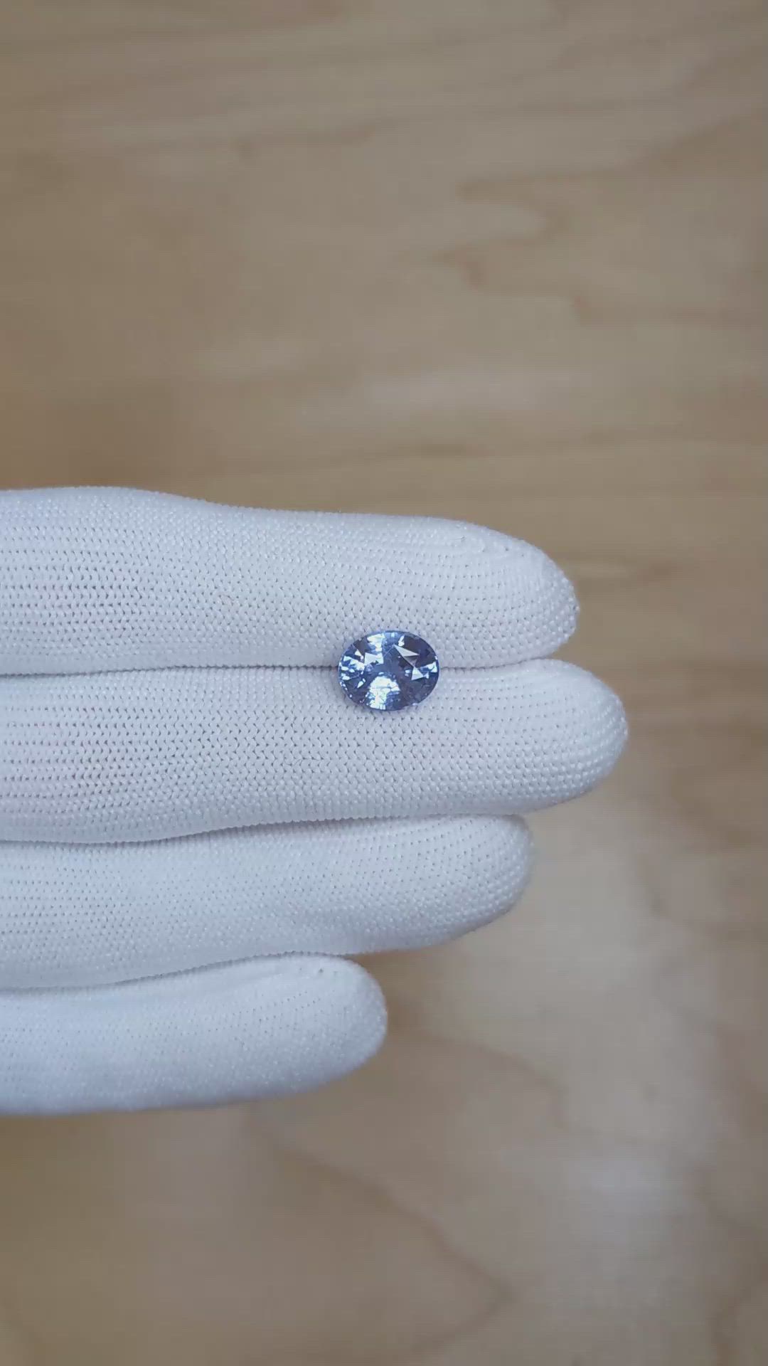 3.50 Ct. Blue Sapphire from Ceylon (Sri Lanka) Size Video