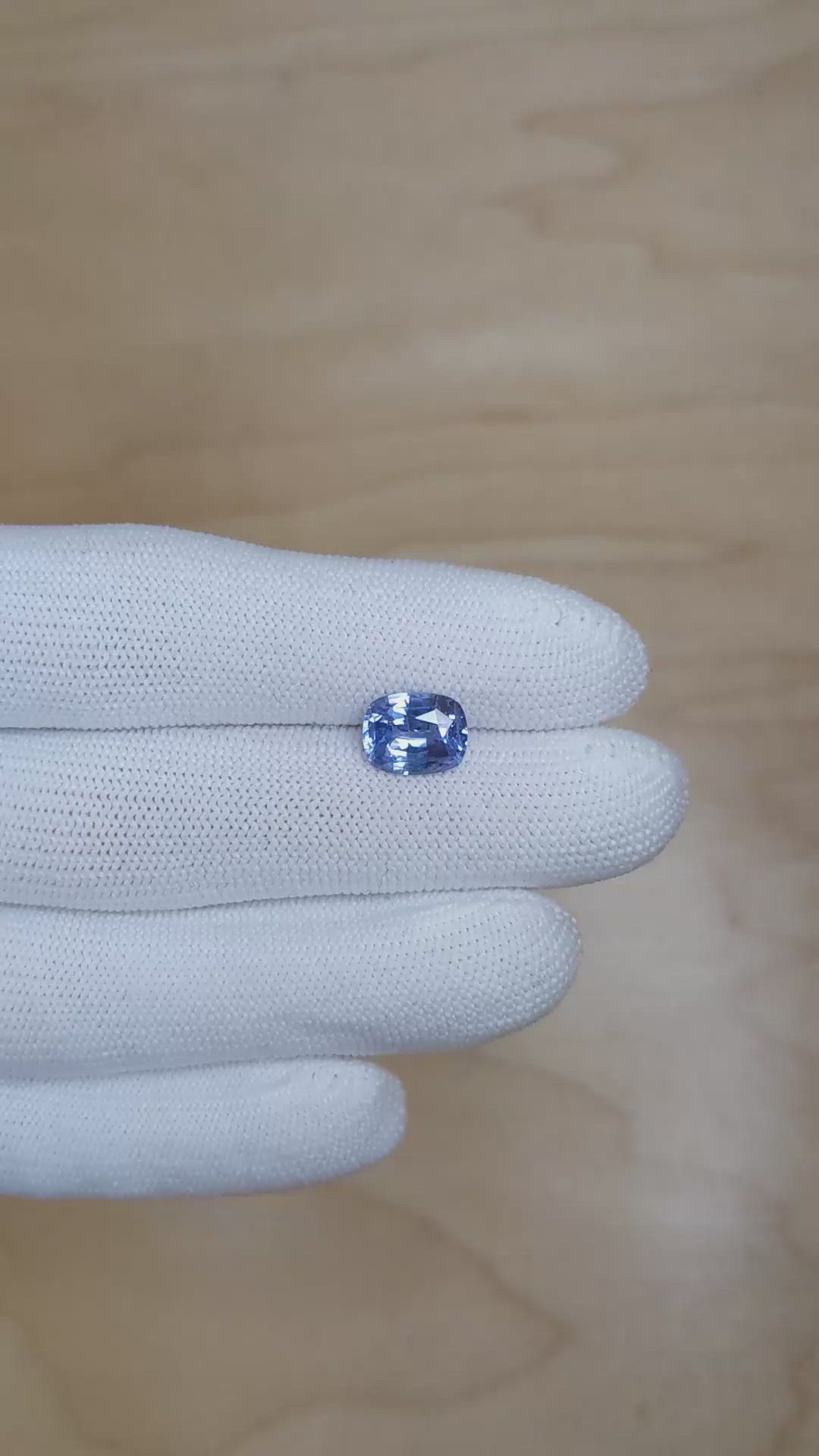 3.25 Ct. Blue Sapphire from Ceylon (Sri Lanka) Size Video