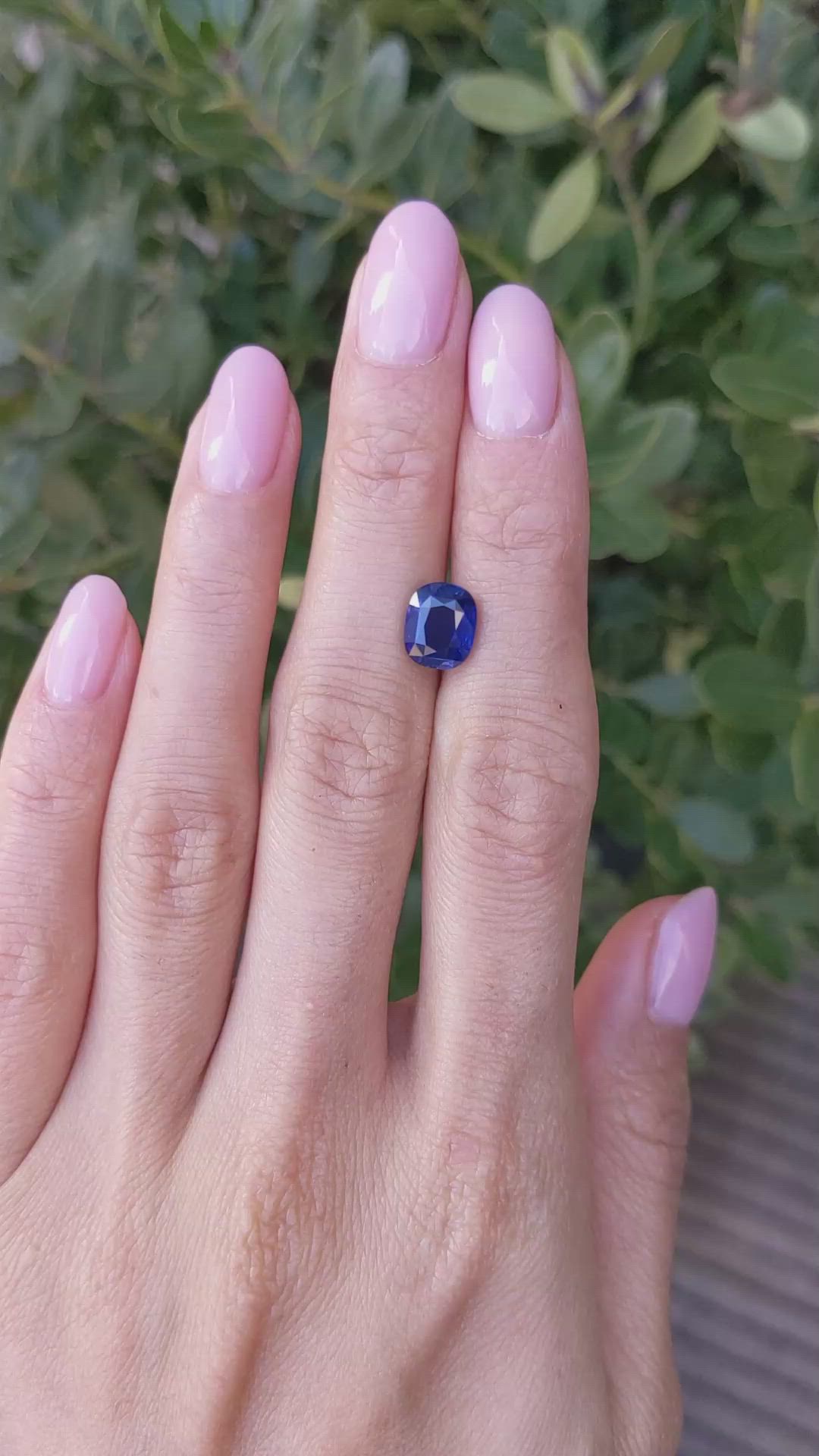3.07 Ct. Blue Sapphire from Ceylon (Sri Lanka) Size Video