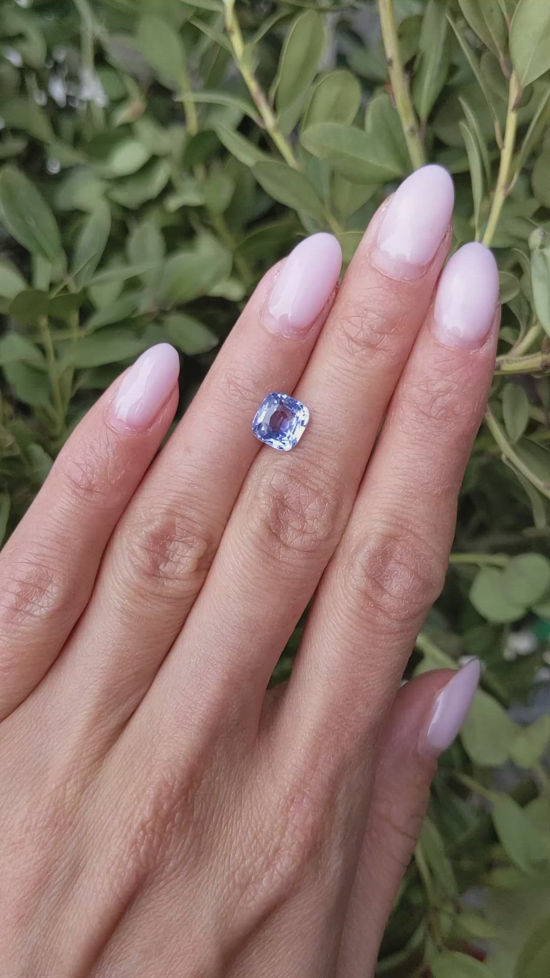 2.84 Ct. Blue Sapphire from Ceylon (Sri Lanka) Size Video