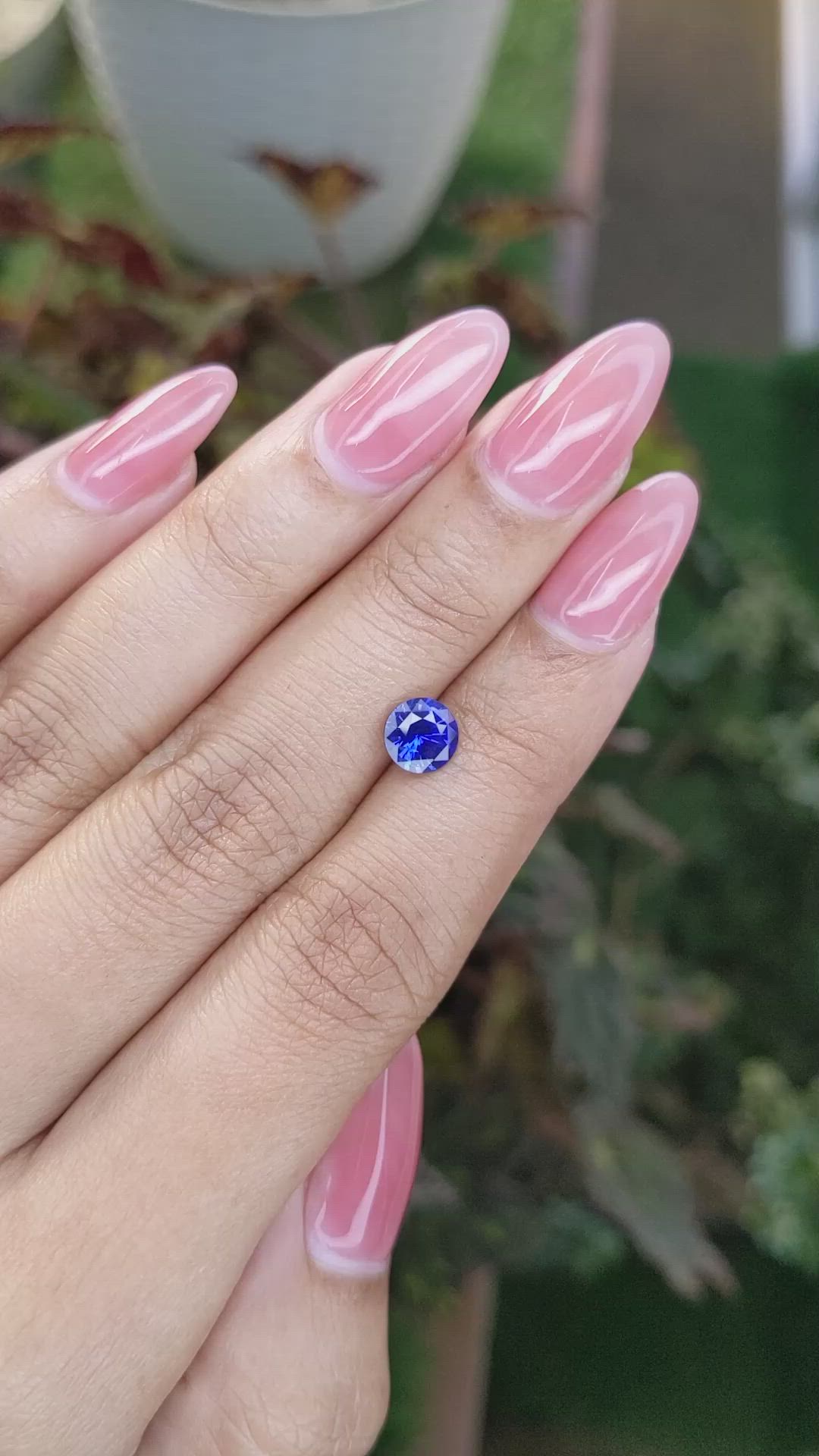 1.21 Ct. Blue Sapphire from Ceylon (Sri Lanka) Size Video