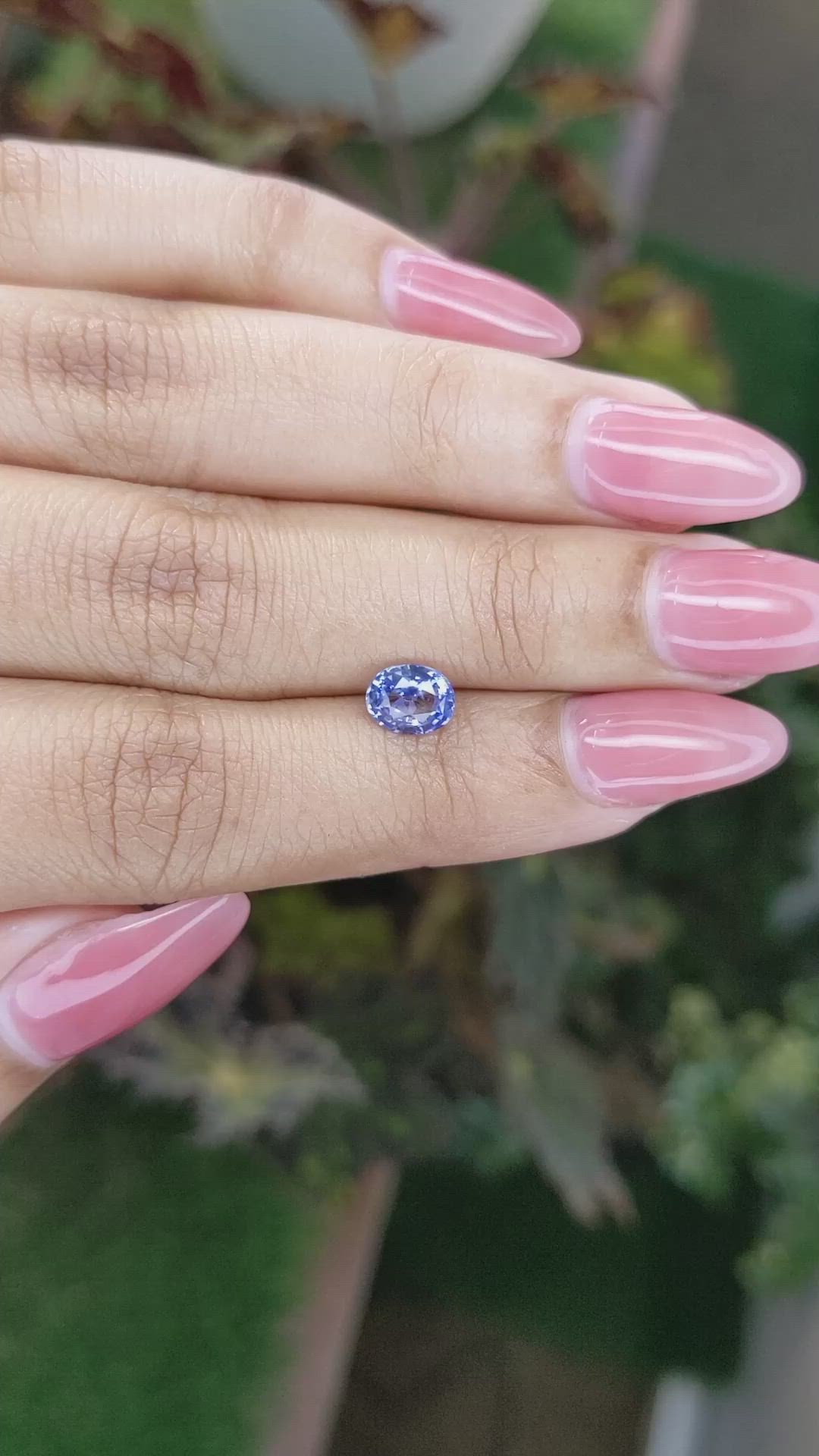 1.06 Ct. Blue Sapphire from Ceylon (Sri Lanka) Size Video