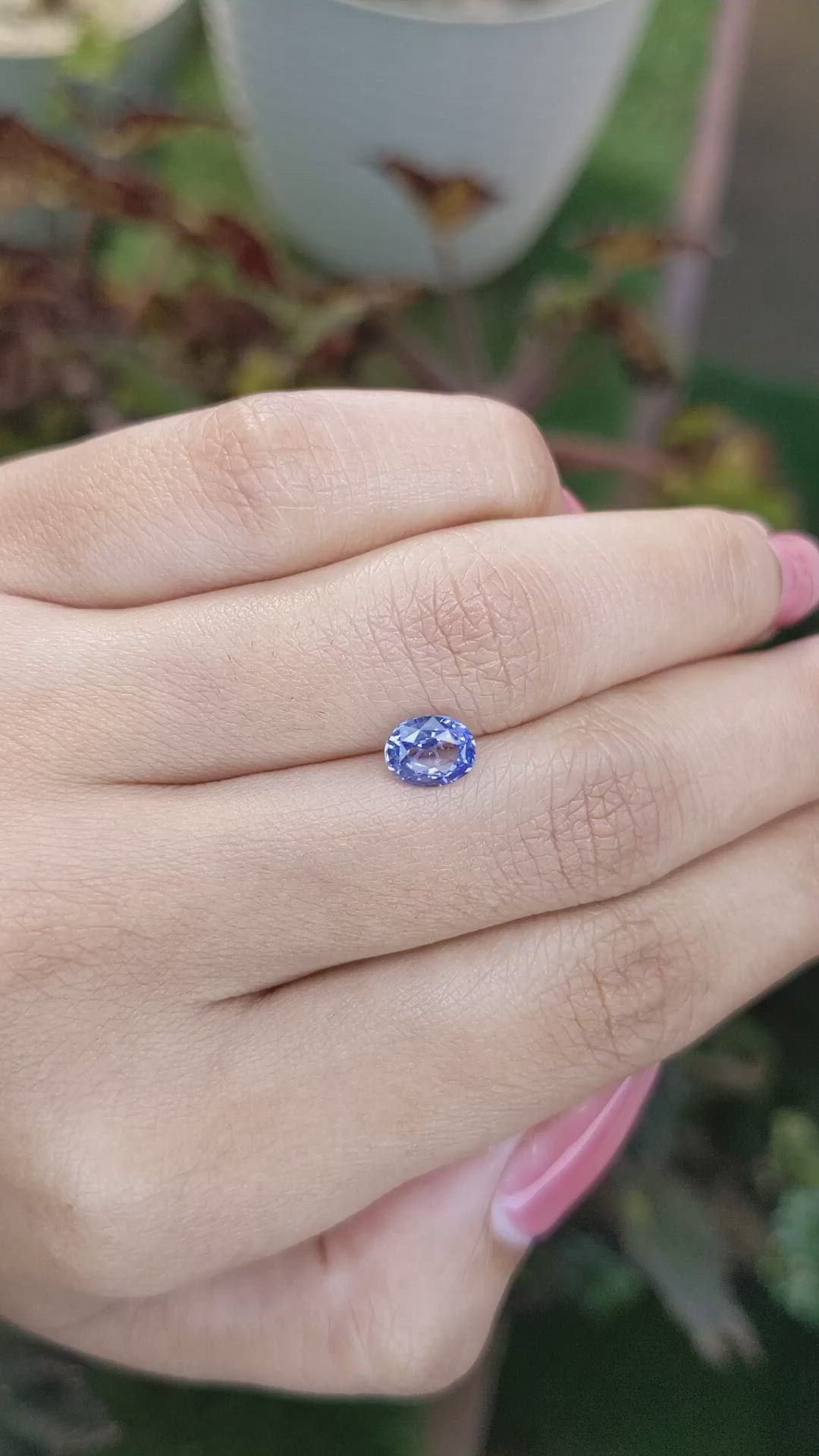 1.06 Ct. Blue Sapphire from Ceylon (Sri Lanka) Size Video