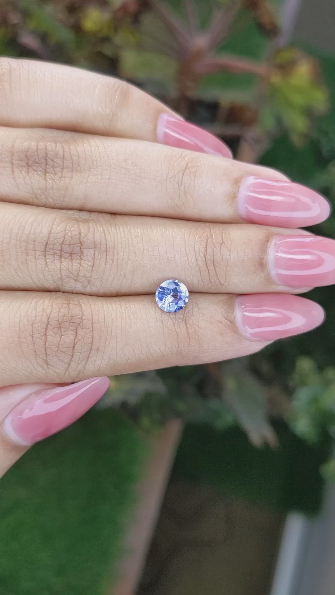 0.93 Ct. Blue Sapphire from Ceylon (Sri Lanka) Size Video