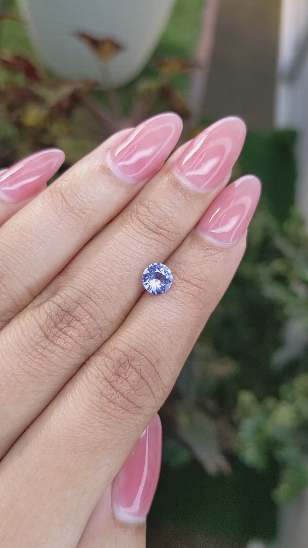 0.93 Ct. Blue Sapphire from Ceylon (Sri Lanka) Size Video